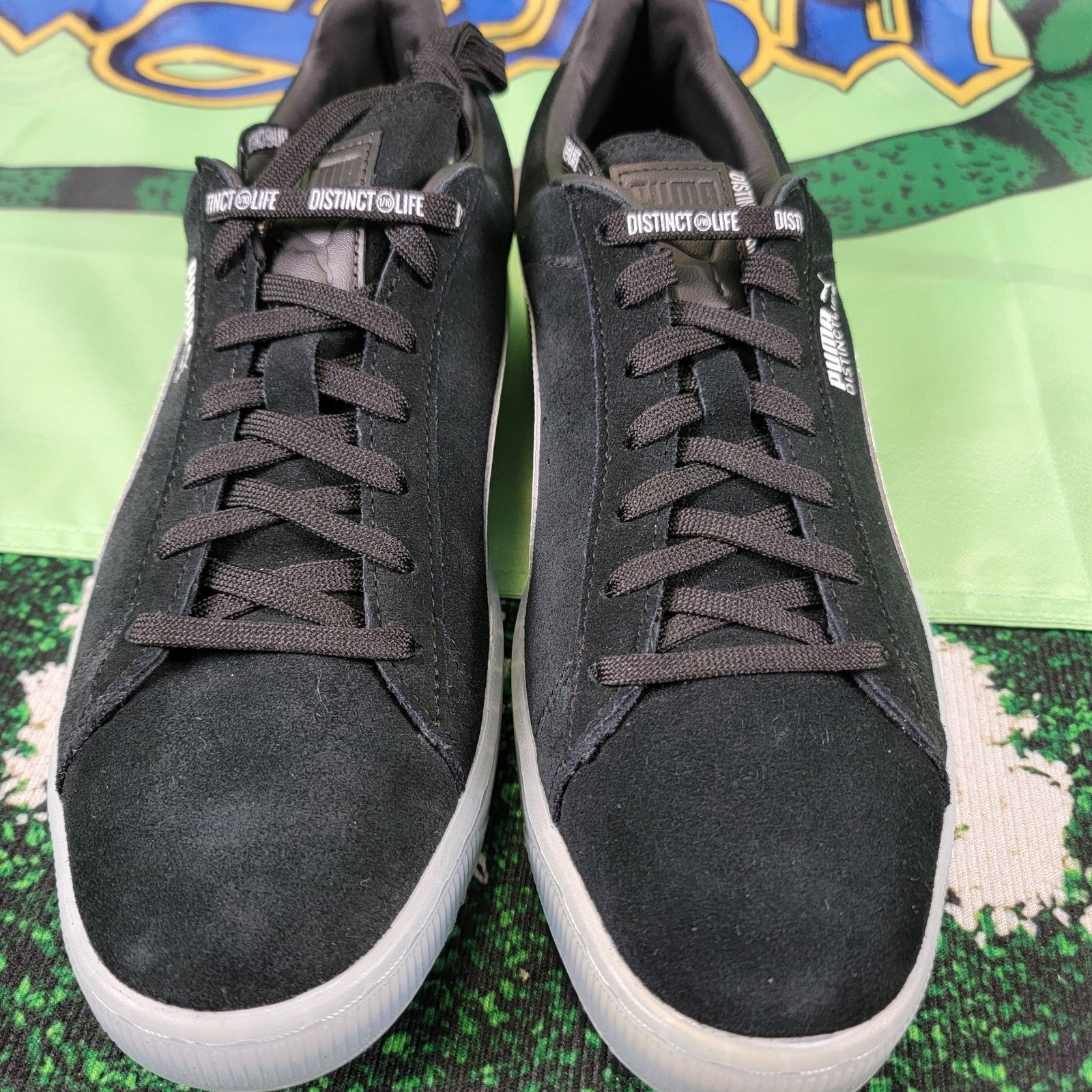 Puma PUMA Suede v2 Distinct Life Black/White Mens Sz 10 36482601 Size US 10 / EU 43 - 3 Thumbnail