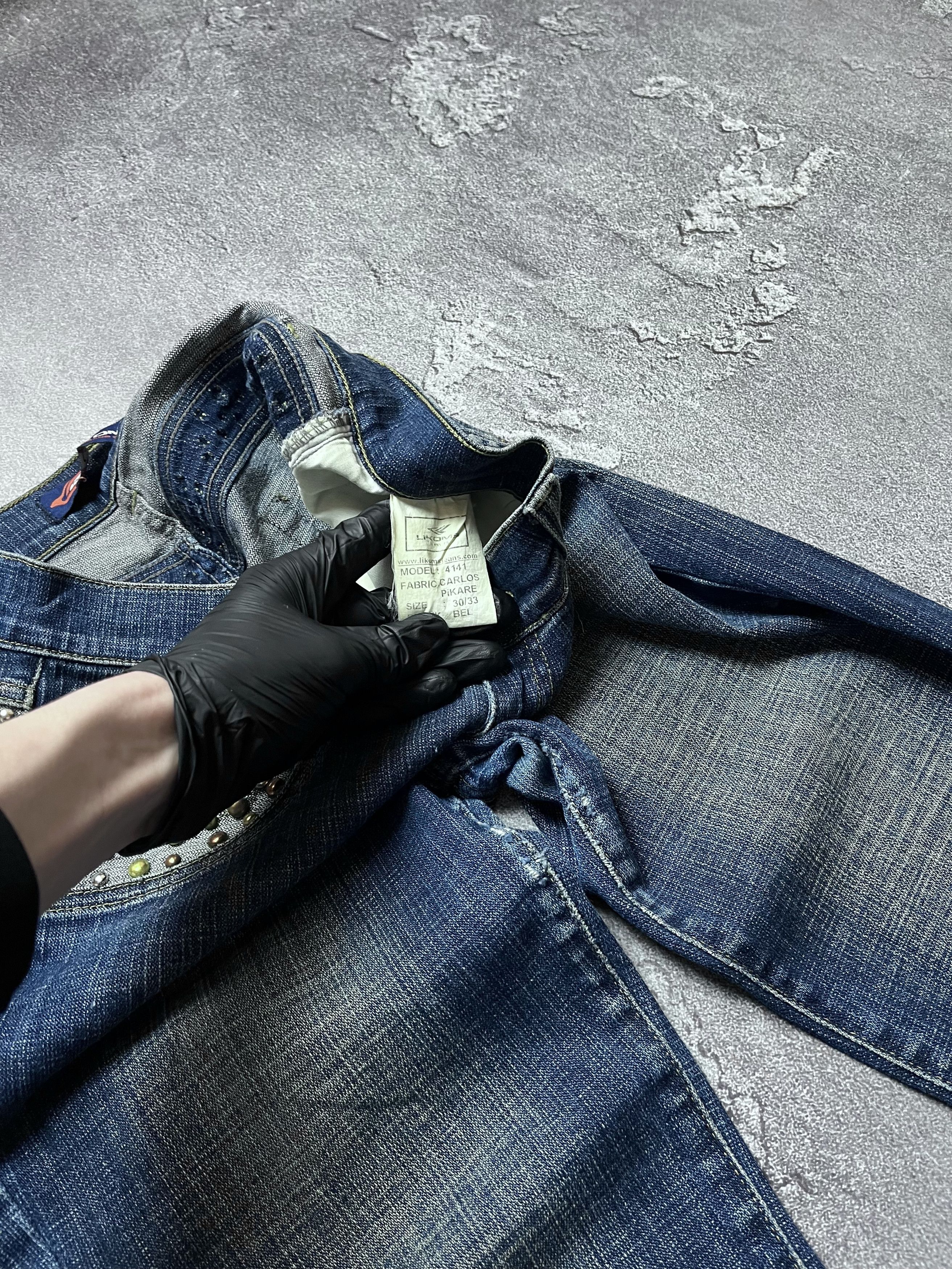 Vintage 90x Vintage Bootcut Flared Jeans Big Logo Y2K Womens 30/33 Size 30" / US 8 / IT 44 - 12 Thumbnail