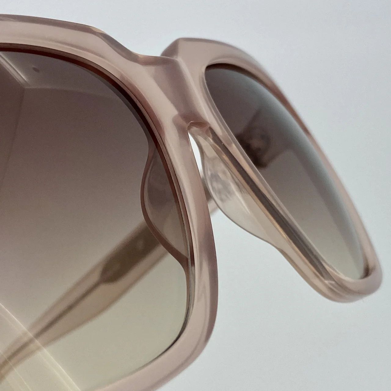 Ann Demeulemeester Ann Demeulemeester Sunglasses Oversized Blush Pink and Brown Size ONE SIZE - 13 Thumbnail