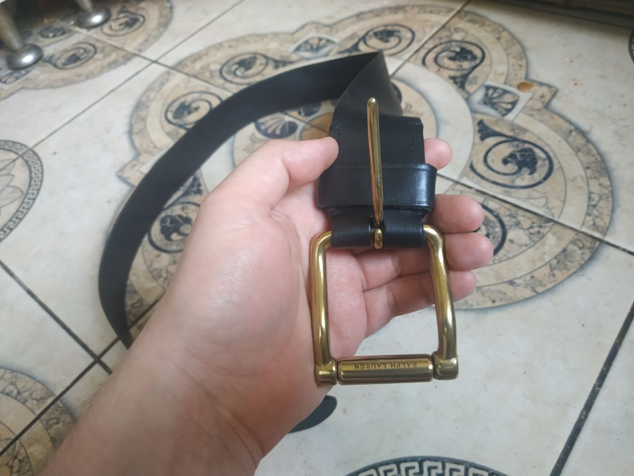 Polo Ralph Lauren Polo Ralph Lauren Leather Roller Buckle Belt 36/90 Black Size ONE SIZE - 4 Thumbnail