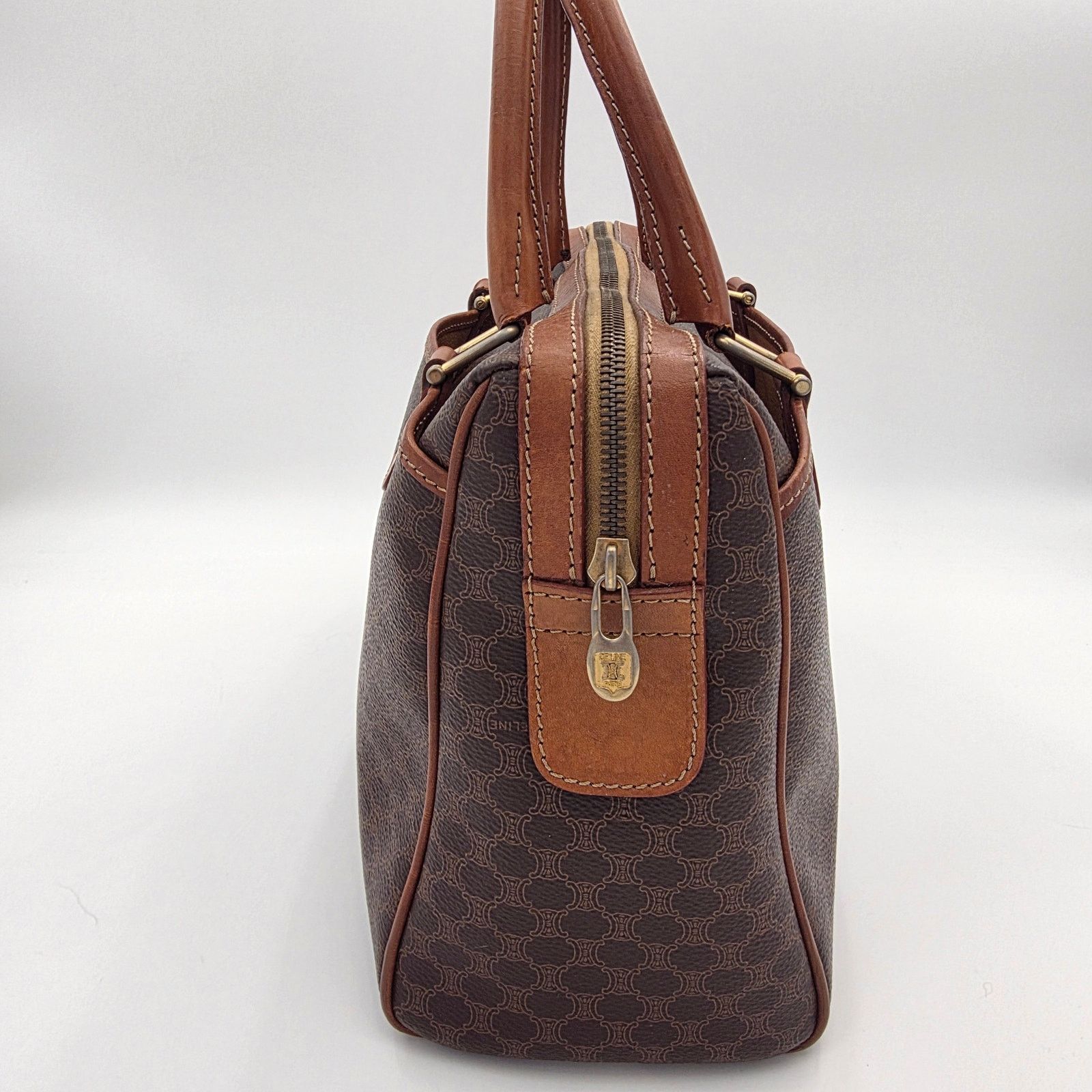 Celine Céline Paris Vintage Macadam Triomphe Boston Bag Size ONE SIZE - 4 Thumbnail