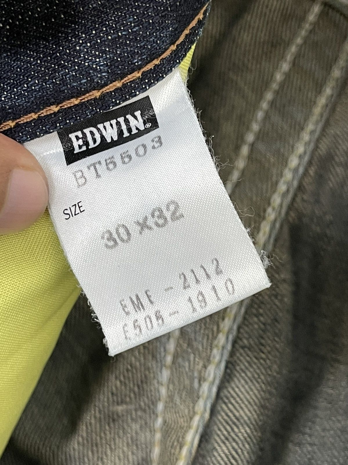 Japanese Brand Flare Jeans Edwin Japan Distress Low Rise Boot Cut 7🟦0 Size US 30 / EU 46 - 18 Thumbnail