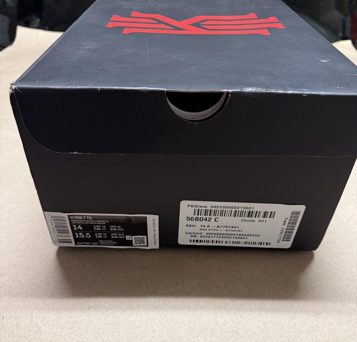Nike Nike Kyrie 7 TB Promo Game Royal Men’s size 14 Basketball! Size US 14 / EU 47 - 6 Thumbnail