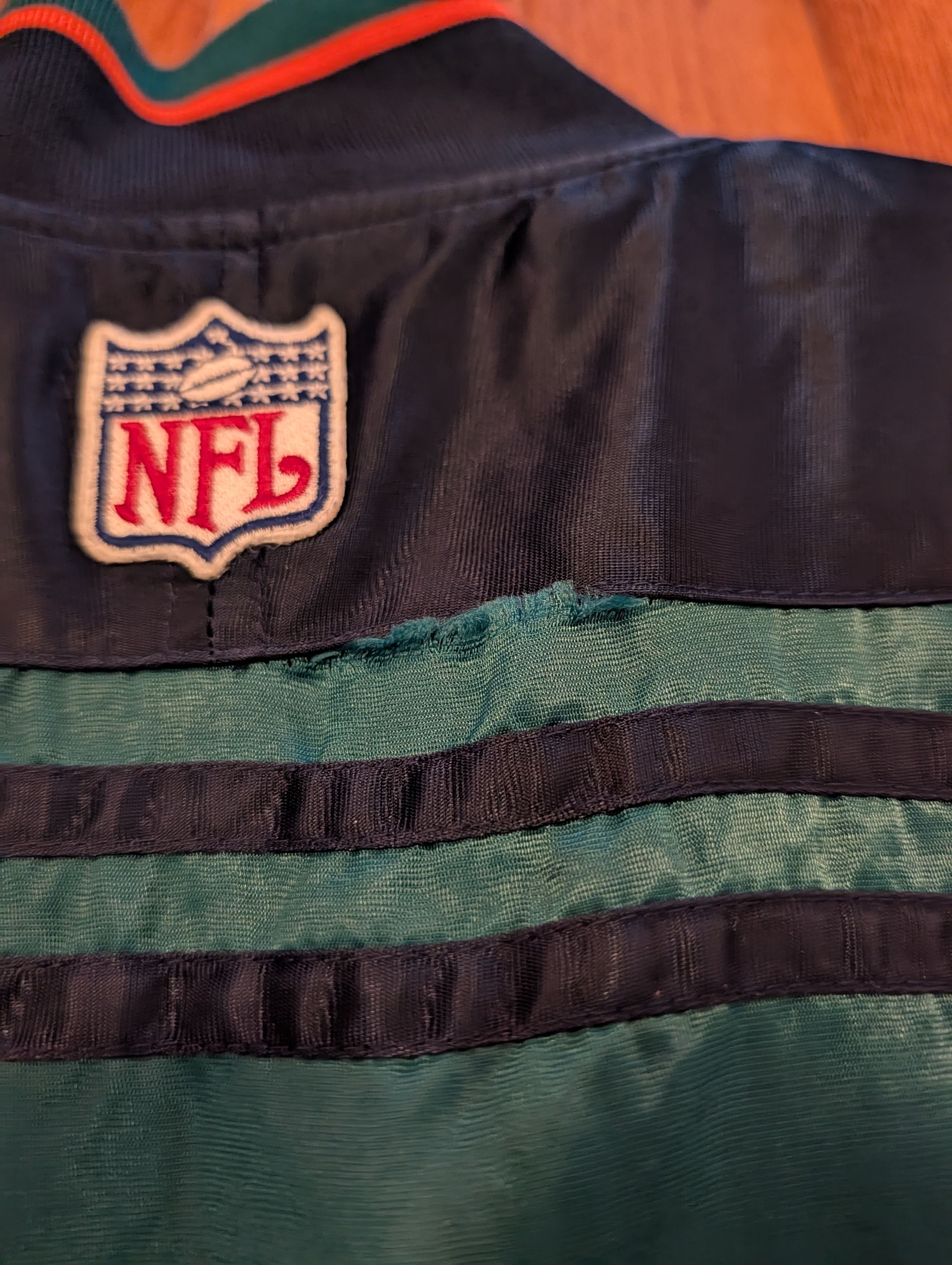 NFL Vintage 90's Starter Pro Line Miami Dolphins Satin Jacket Size US XL / EU 56 / 4 - 5 Thumbnail