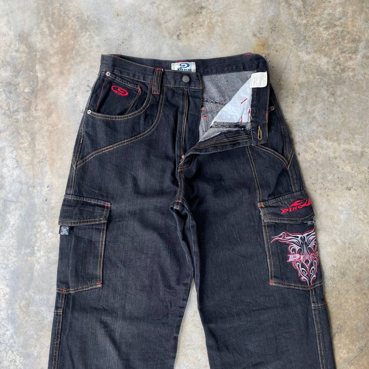 Japanese Brand BINDING OFFER🔥BAGGY Y2K PIKO LOOSE W29X30.5" JNCO STYLE Size US 29 - 10 Thumbnail
