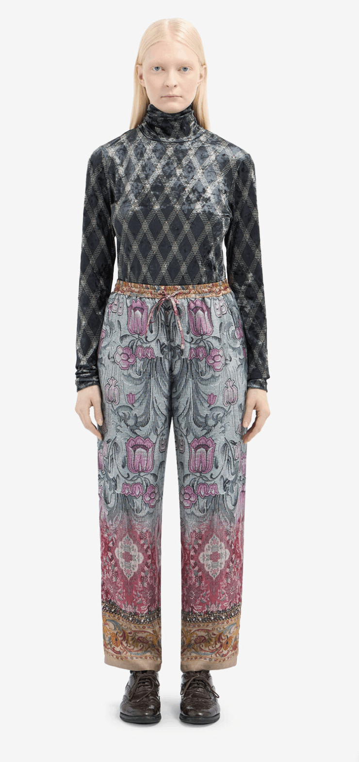 Pierre-Louis Mascia Silk Trousers Size US 34 / EU 50 - 8 Thumbnail