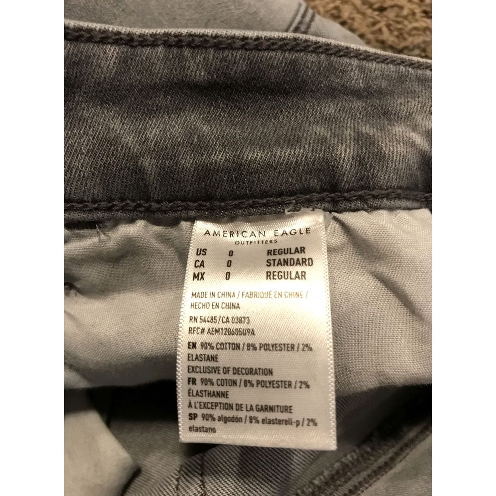 American Eagle Outfitters american eagle outfitters Next Level stretch Jegging Womens 0 Gray Denim Jeans Slim 29in Inseam B20 Size 25" / US 0 / IT 36 - 3 Thumbnail