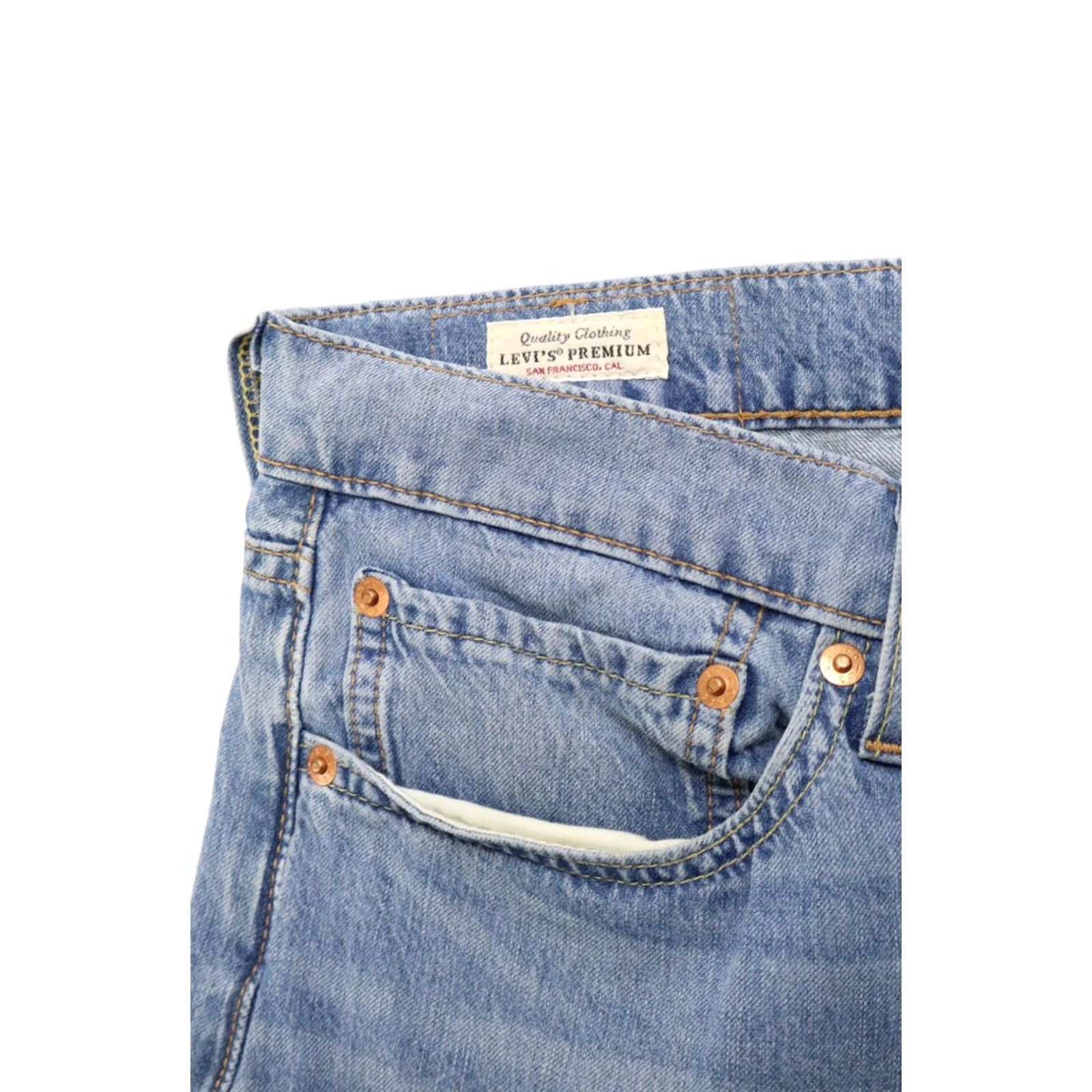 Levi's LEVI'S 510 Premium Big E Jeans Men's W36/L32 Skinny Fit Zip Fly Faded Blue Denim Size US 36 / EU 52 - 6 Thumbnail