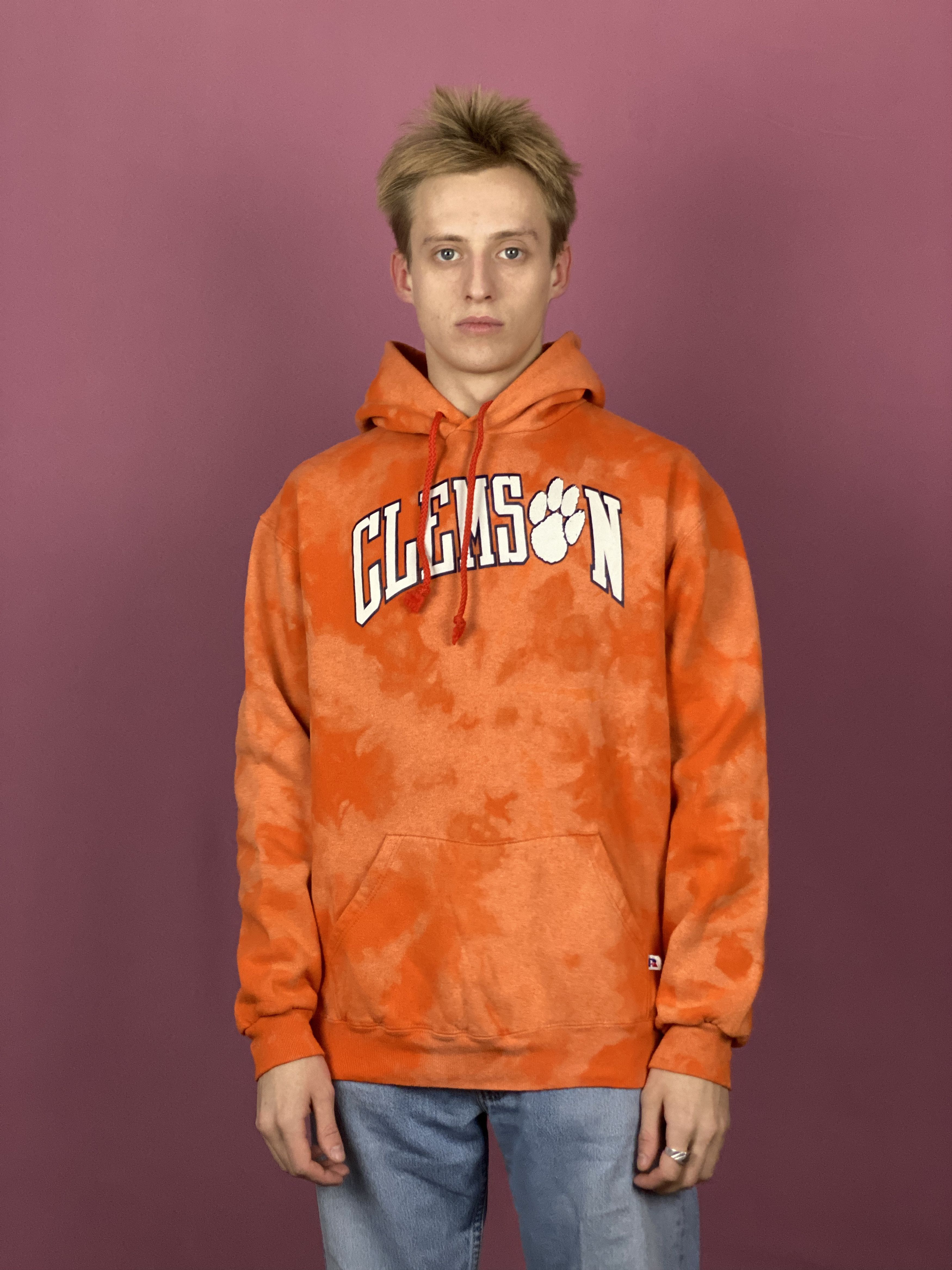 Russell Athletic × Vintage 80s Clemson University Russell Athletic Vintage Hoodie - L Size US L / EU 52-54 / 3 - 1 Thumbnail