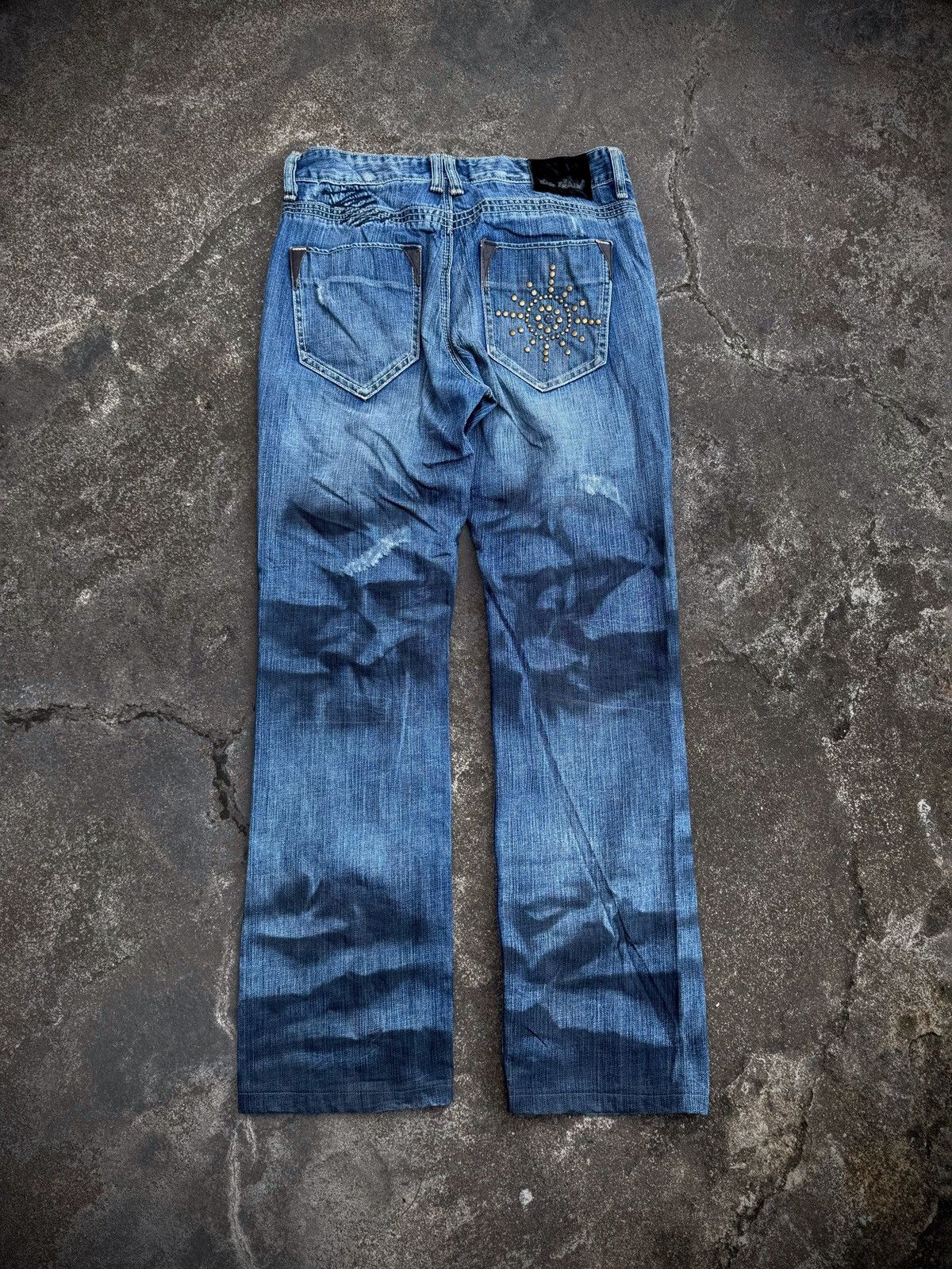 Robins Jeans Japanese Studded Big Train Denim Pants Styled Size US 32 / EU 48 - 3 Thumbnail