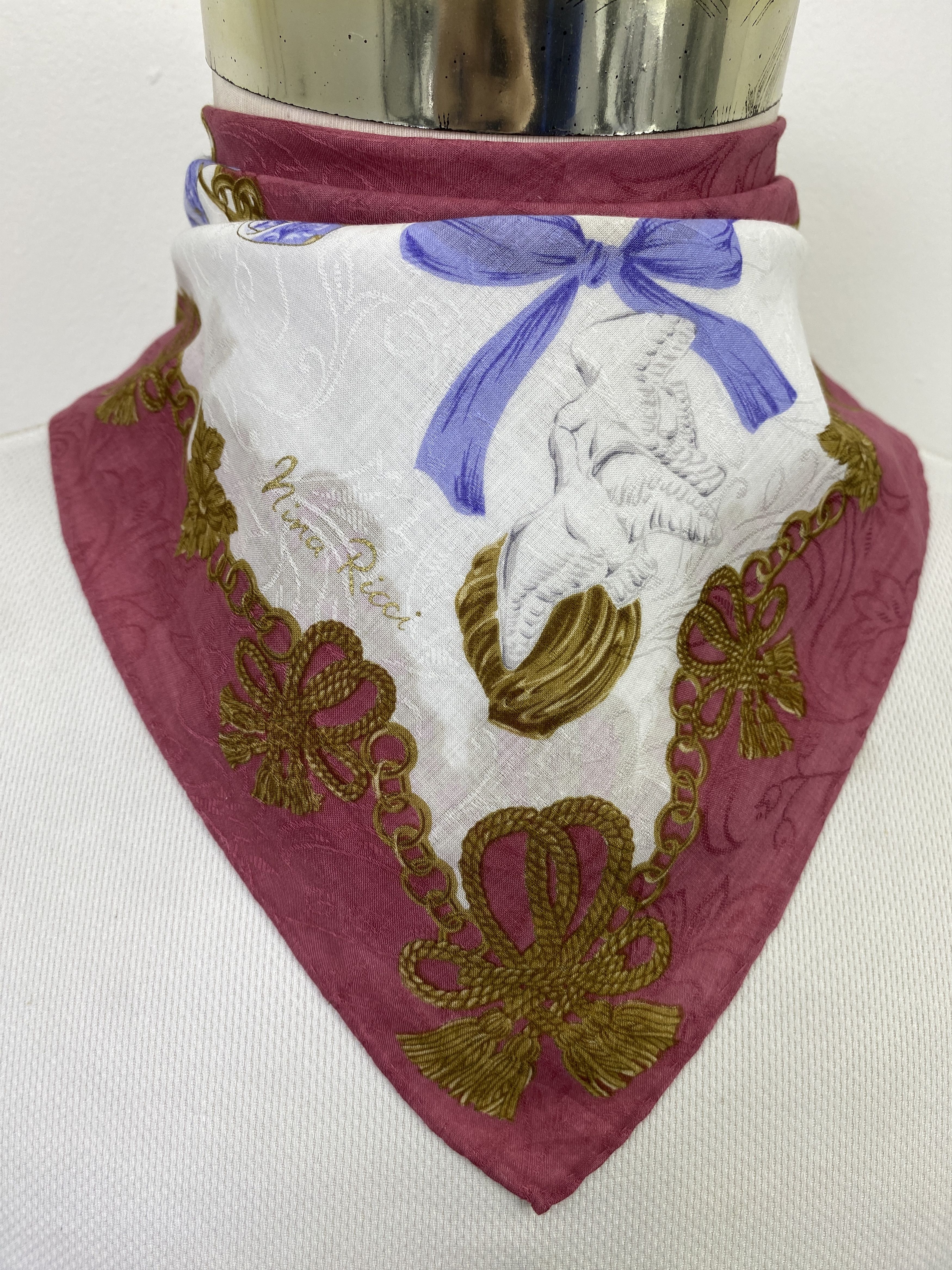Other Vintage Nina Ricci Handkerchief / Neckerchief KT0154 Size ONE SIZE - 2 Thumbnail