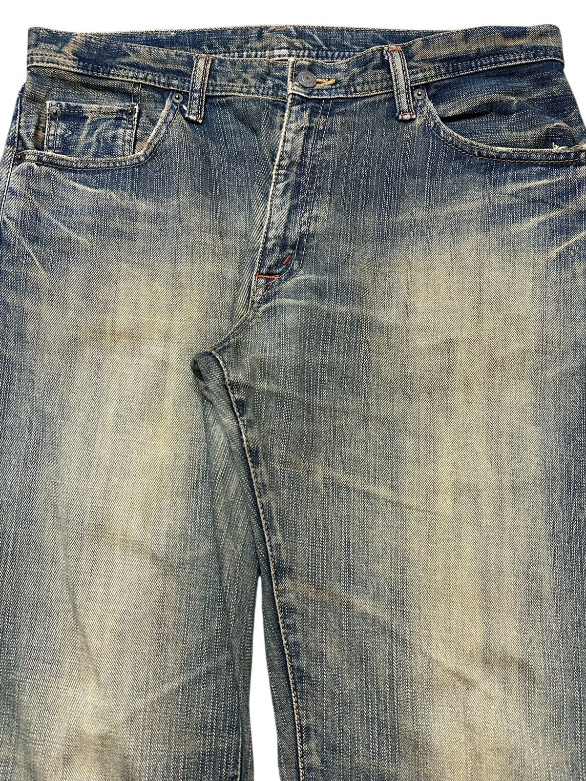 Japanese Brand Vintage Japanese Brand Mud Wash Style Baggy Jeans Size US 35 - 4 Thumbnail
