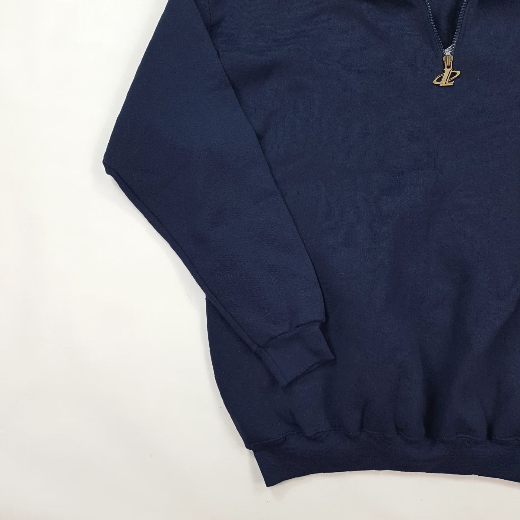 Logo Athletic VINTAGE Logo Athletic Men's Large 1/4 Zip Navy Blue Crewneck Sweatshirt Size US L / EU 52-54 / 3 - 5 Thumbnail