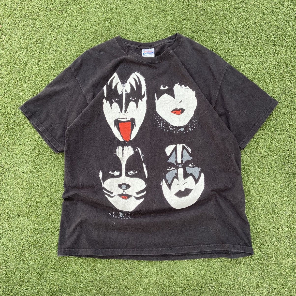 Band Tees × Vintage Vintage 2000s KISS rock band aop t shirt Size US XL / EU 56 / 4 - 2 Thumbnail