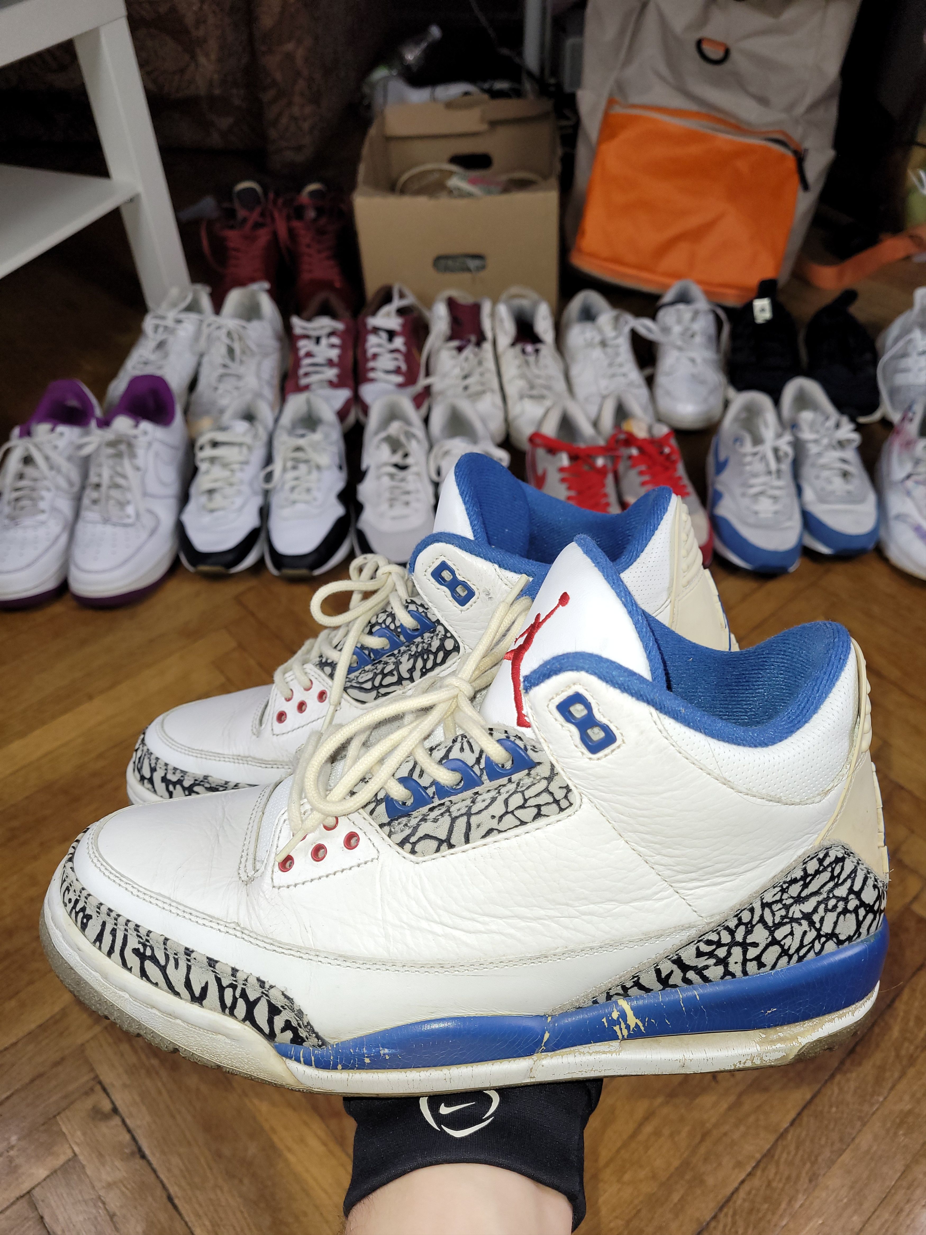 Jordan Brand × Nike 2009 Vintage NIke Air Jordan III 3 True Blue Size US 9.5 / EU 42-43 - 5 Thumbnail