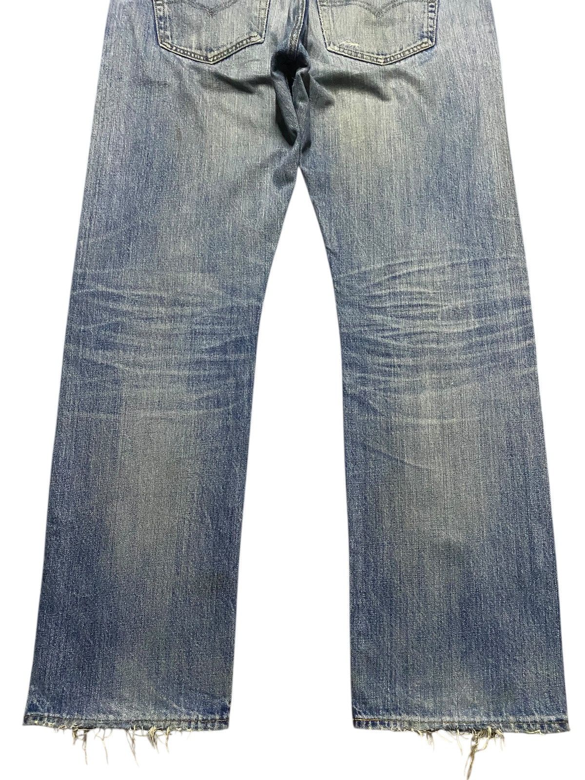Levi's Vintage Levis 501 Big E Faded Wash Distressed Loose Jeans Size US 37 - 6 Thumbnail
