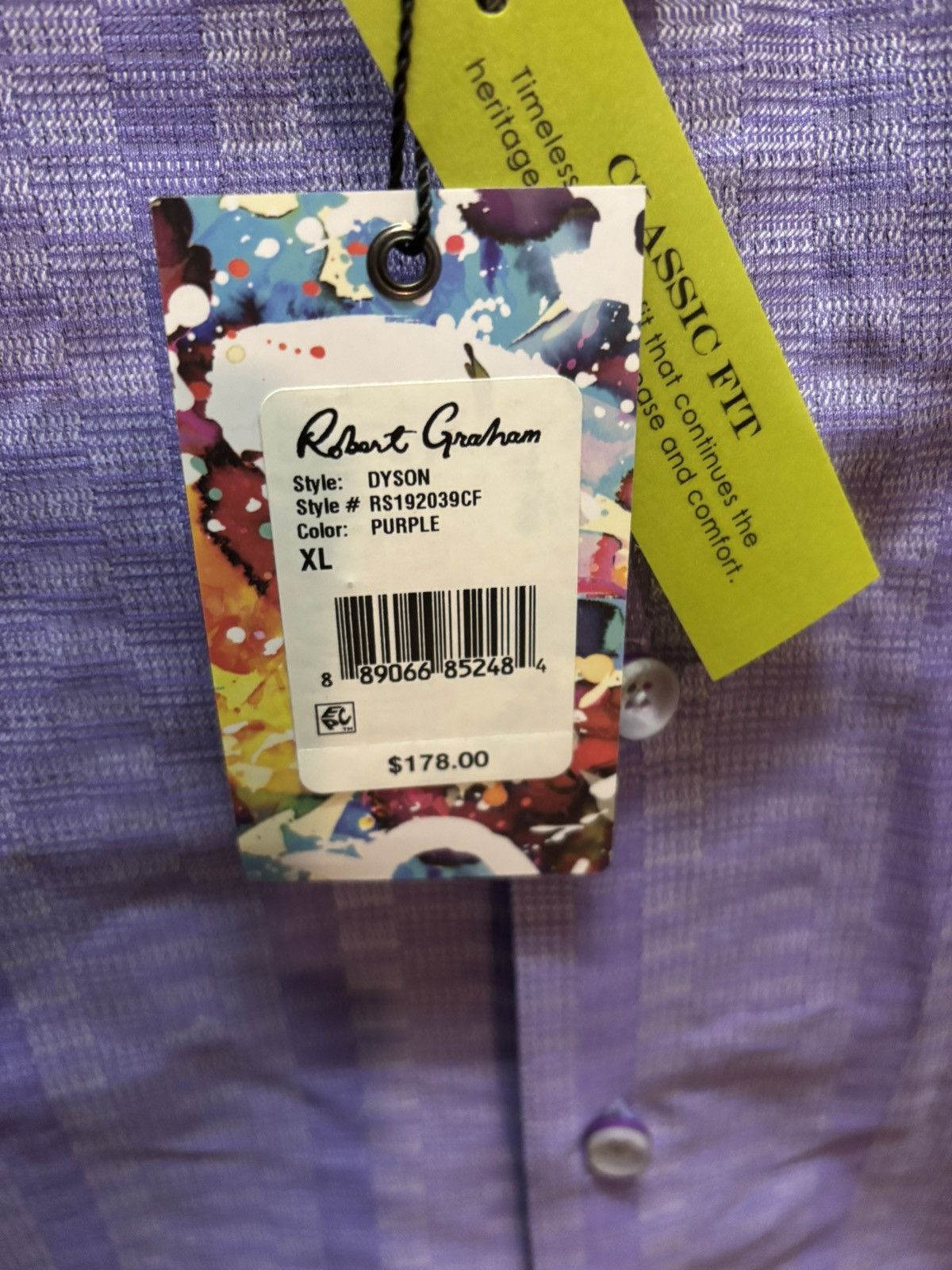 Robert Graham Robert Graham Dyson Button Down Summer Shirt (XL) Size US XL / EU 56 / 4 - 5 Thumbnail