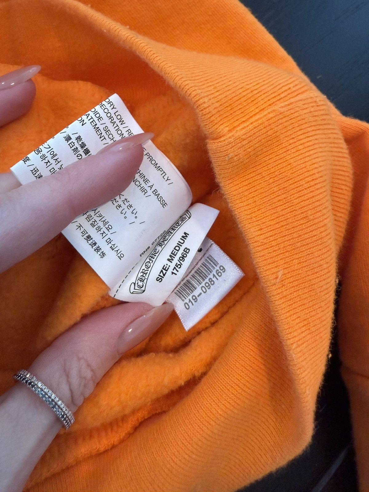 Chrome Hearts × Off-White Chrome Hearts x Off White Orange Hoodie 2018 Size US M / EU 48-50 / 2 - 6 Thumbnail