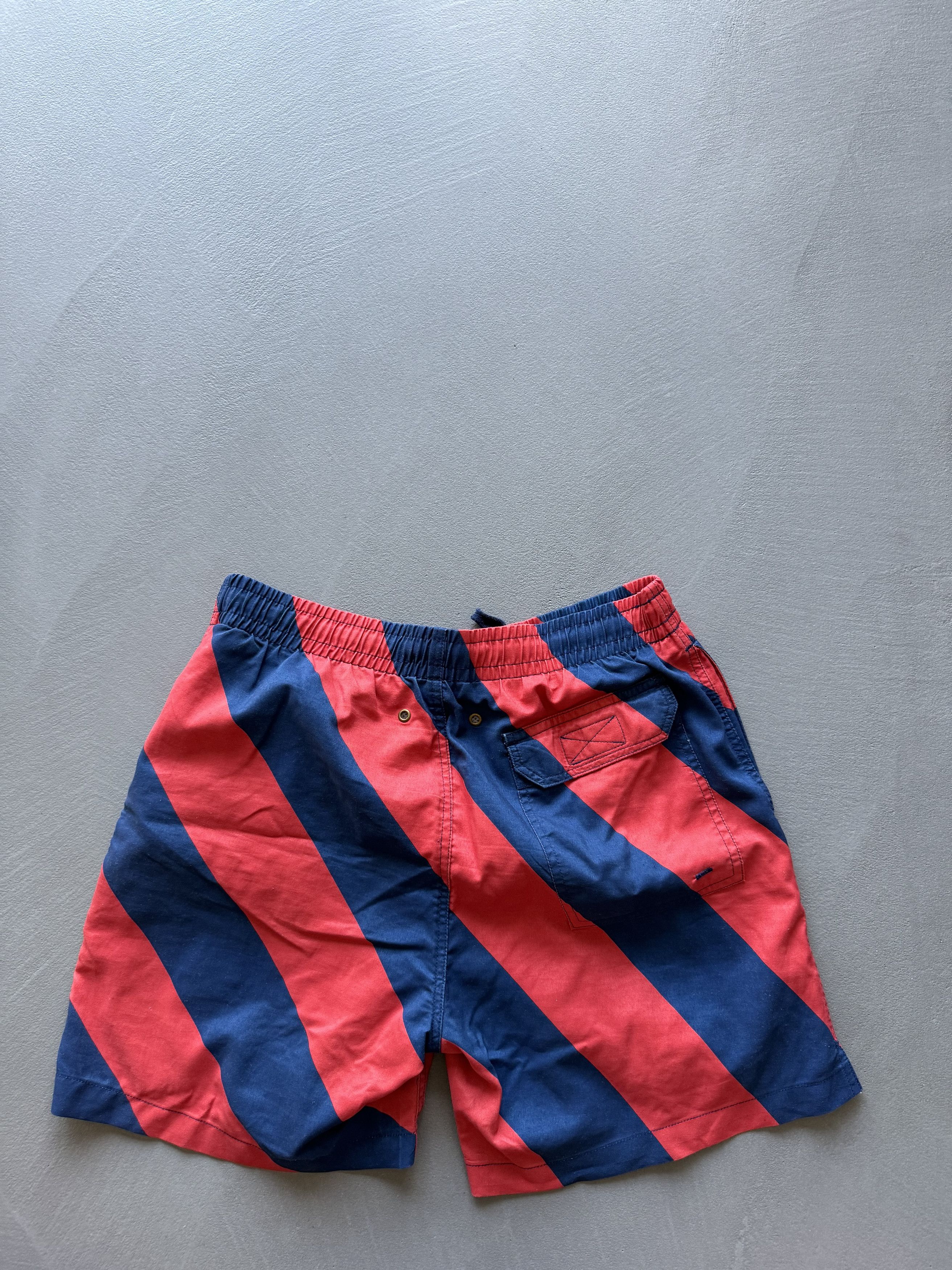 Other Timo Striped Swim Shorts, Red Navy Size US 30 / EU 46 - 4 Thumbnail