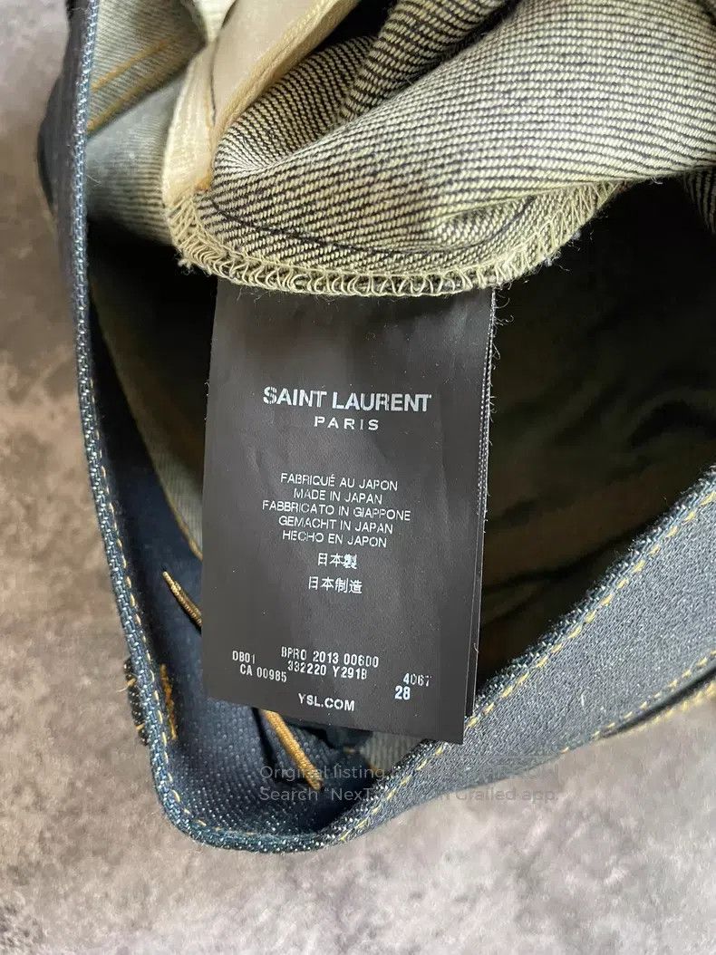 Saint Laurent Paris Saint Laurent Paris Indigo Raw Basic Denim Jeans i Size US 28 / EU 44 - 7 Thumbnail