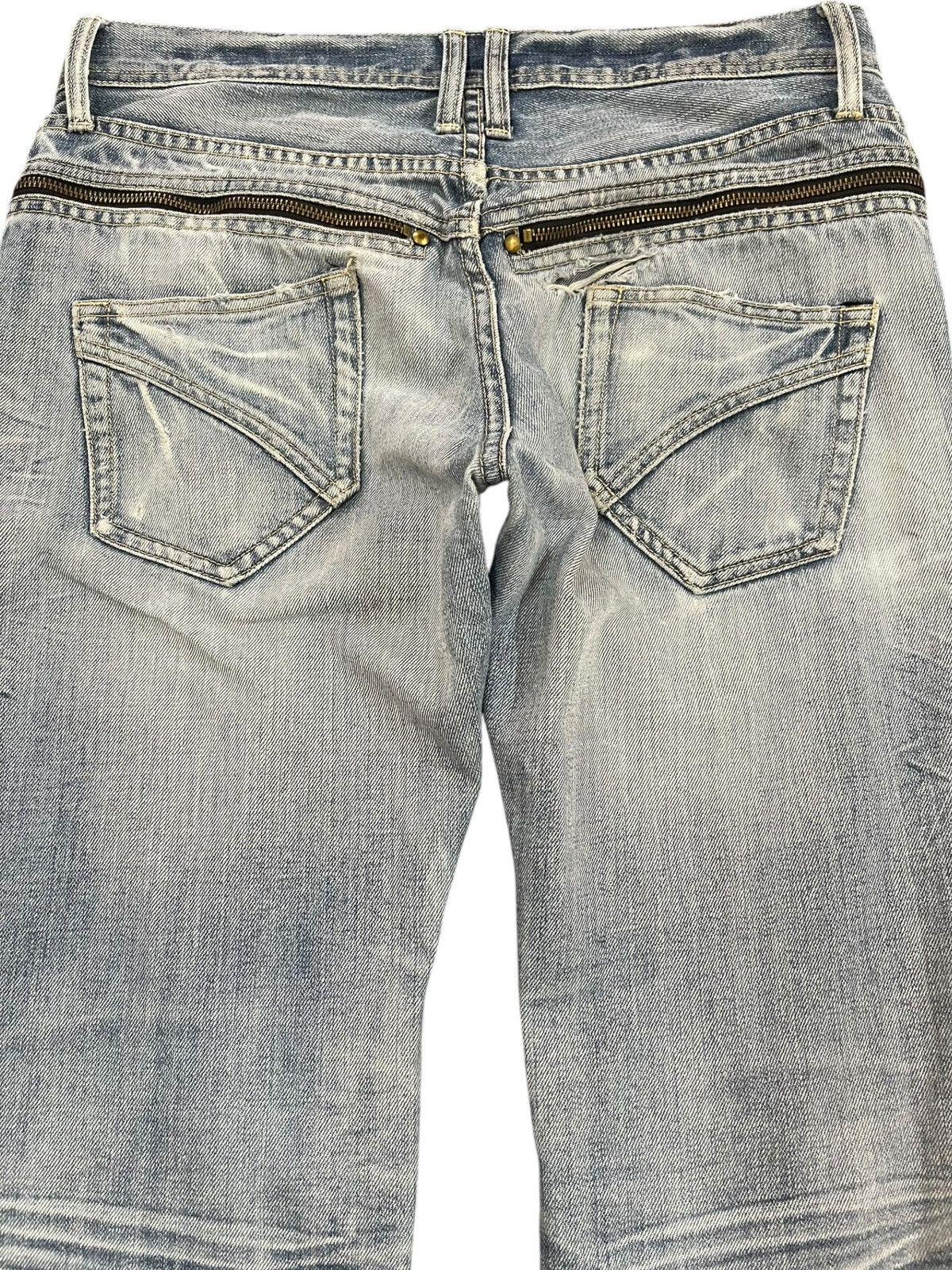 Le Grande Bleu (L.G.B.) × Michel Klein Vintage Michel Klein Flare Grunge Denim Size US 31 - 8 Thumbnail