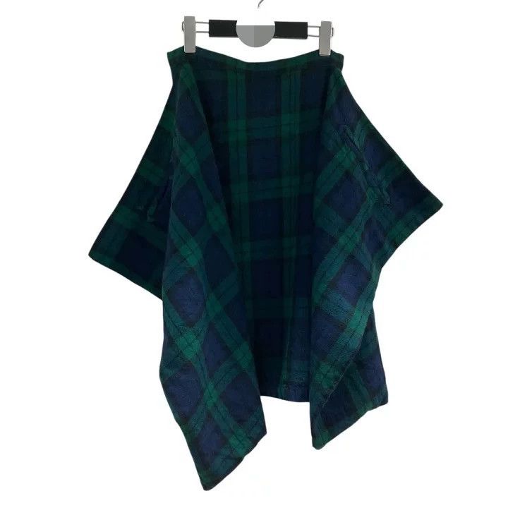 Comme des Garcons Comme Des Garcons Green retro plaid deformation overskirt Size 23" - 1 Thumbnail