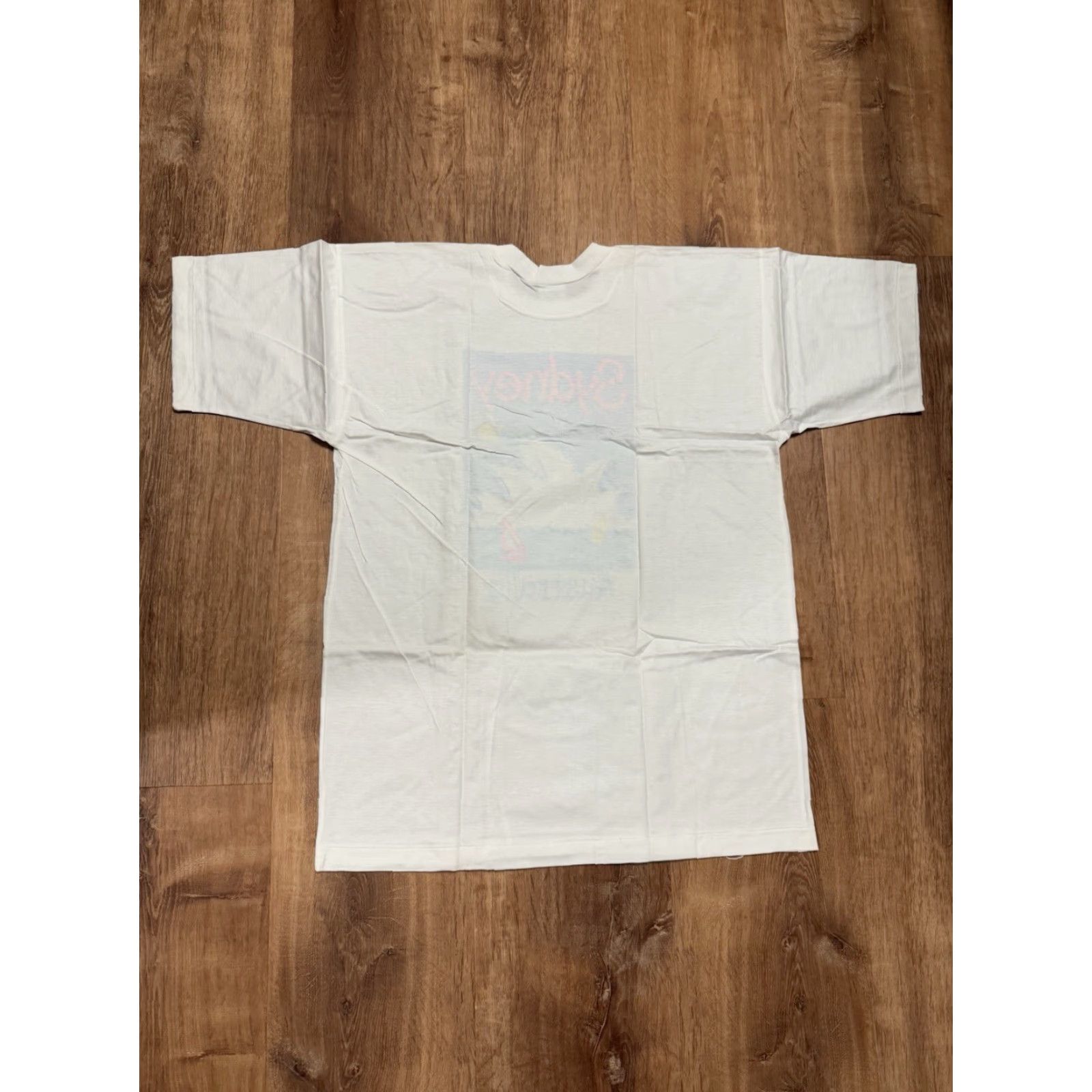 Vintage VINTAGE Artzone Shirt L White 80s Sydney Australia Men T-Shirt Single Stitch Large Men's 80s Artzone Shirt Size US L / EU 52-54 / 3 - 2 Thumbnail
