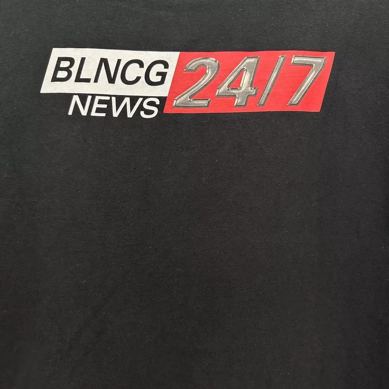 Balenciaga Balenciaga SS20 24/7 press logo printed short sleeve T-shir Size US S / EU 44-46 / 1 - 4 Thumbnail