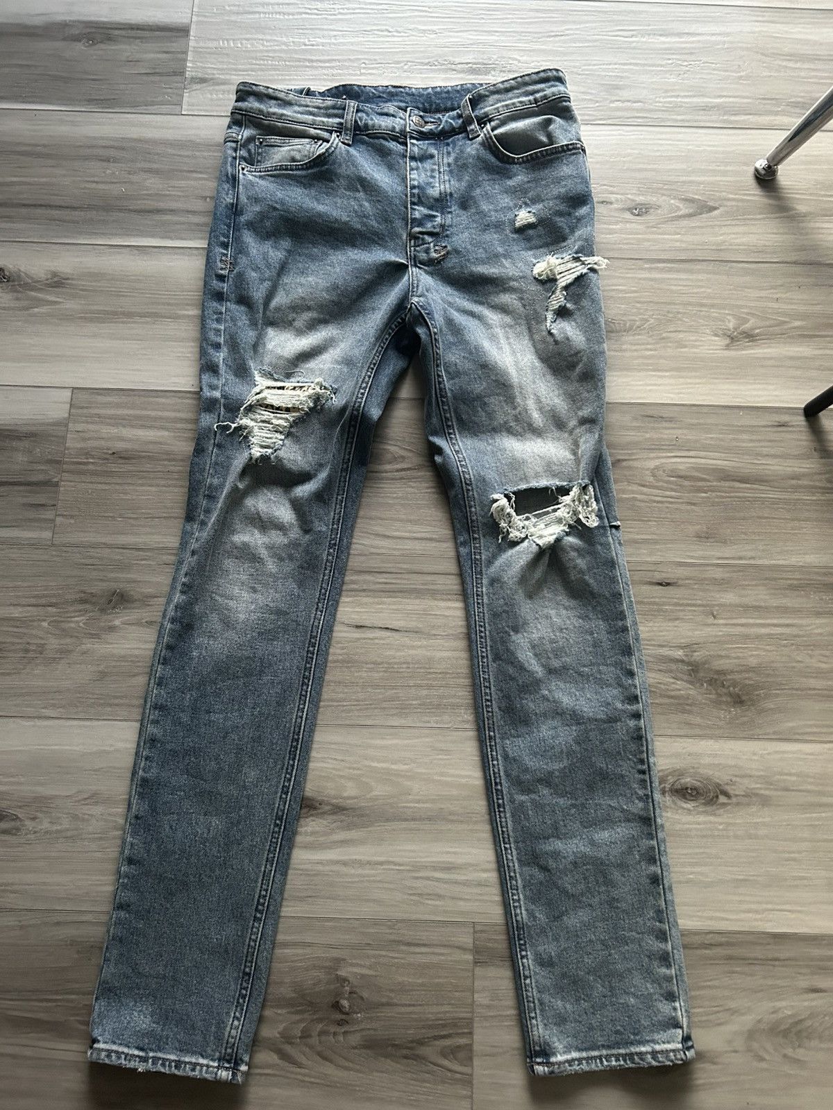 Ksubi Ksubi Chitch Jungle Patch Distressed Jeans Size US 32 / EU 48 - 1 Thumbnail