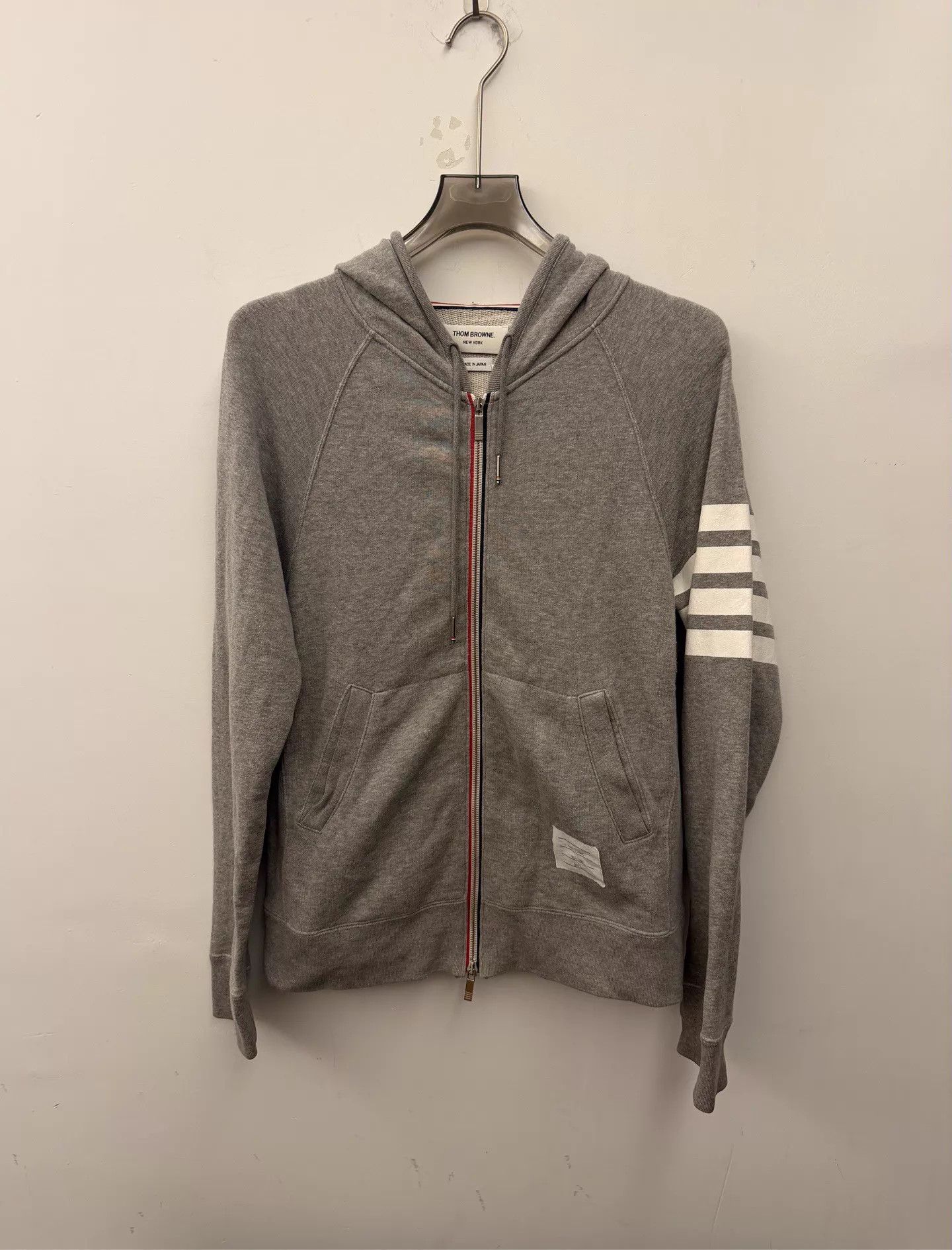 Thom Browne Thom Browne Classic 4-Stripe Zip Hoodie size 3 Mint Size L / US 10 / IT 46 - 1 Thumbnail