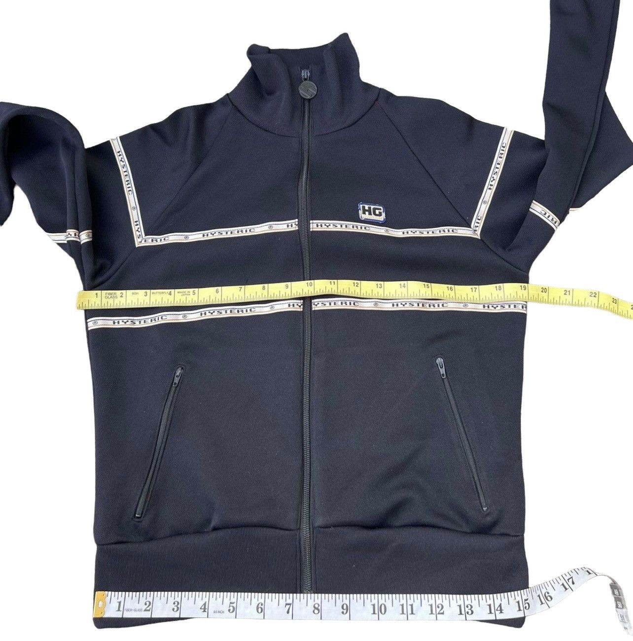 Hysteric Glamour Vintage 90s Hysteric Glamour Dark Blue Track Top Sweater Size US S / EU 44-46 / 1 - 3 Thumbnail