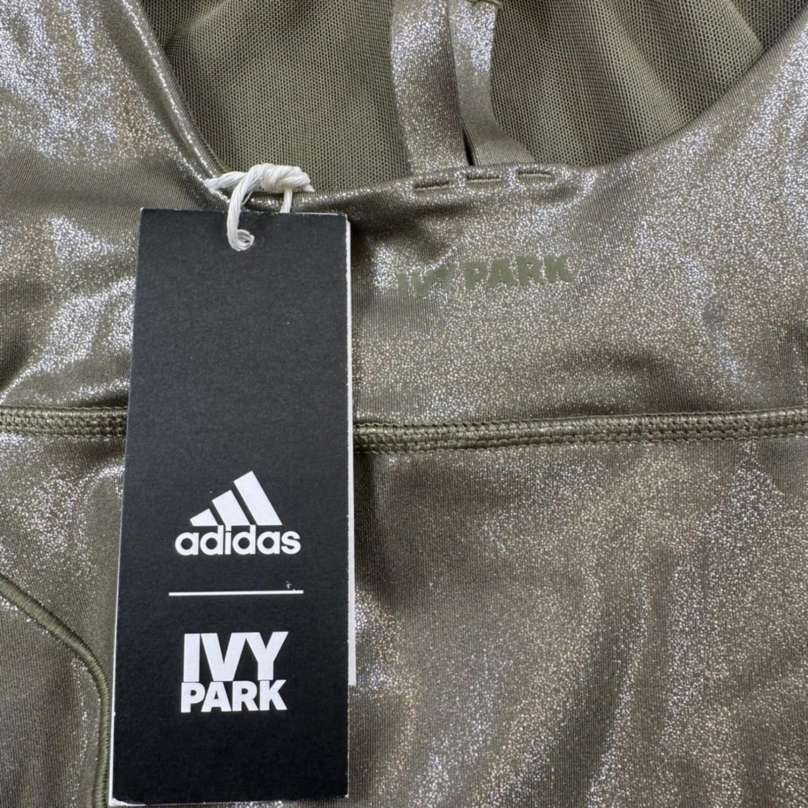 Other NWT Adidas Ivy Park Metallic Catsuit Women L Jumpsuit Shiny Size 36" / US 14 / IT 50 - 11 Thumbnail
