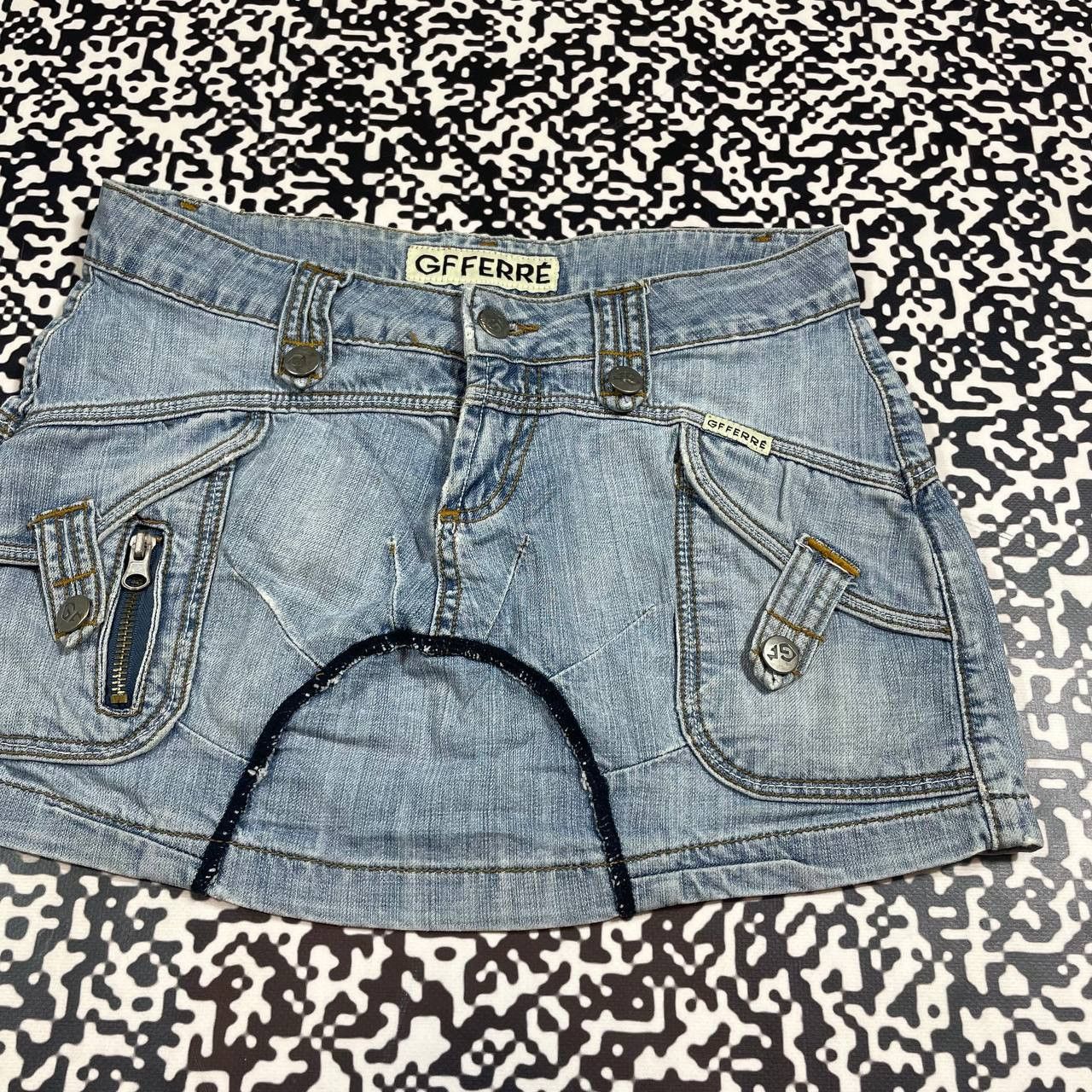 GF Ferre Vintage 90s GF Ferre Japanese Retro Mini Skirt Y2K Style Size 28" / US 6 / IT 42 - 7 Thumbnail