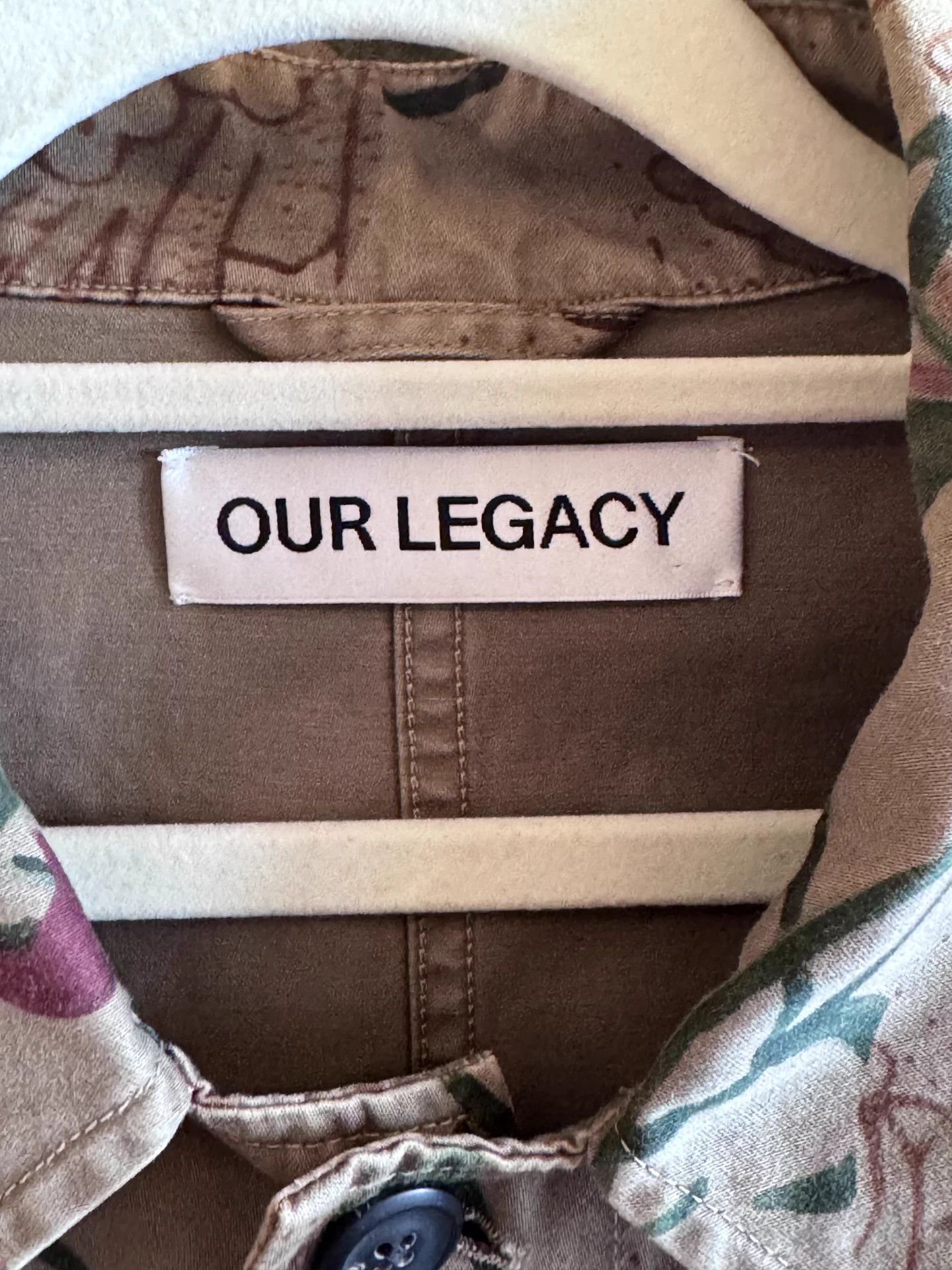 Our Legacy Our Legacy 24FW floral shirt jacket 48 worn once Size US M / EU 48-50 / 2 - 2 Thumbnail