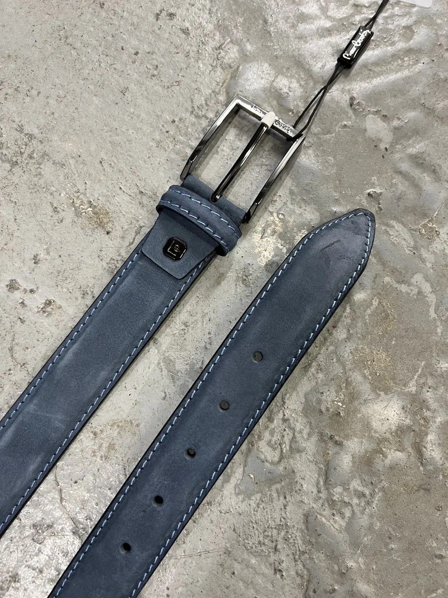 Pierre Cardin Pierre Cardin Blue Suede Leather Belt Size ONE SIZE - 3 Thumbnail