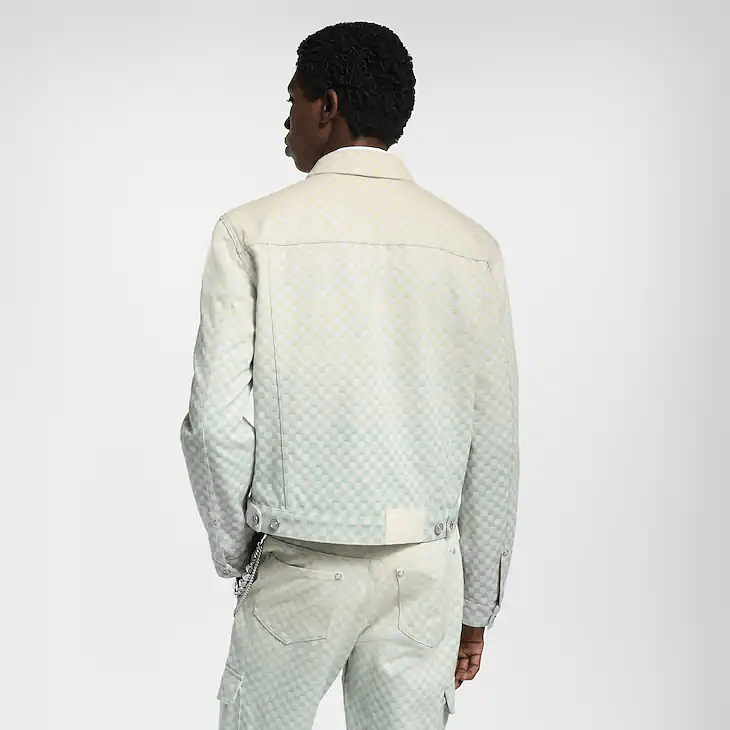 Louis Vuitton Damier Gradient Jacquard Denim Jacket Size US XXL / EU 58 / 5 - 3 Thumbnail