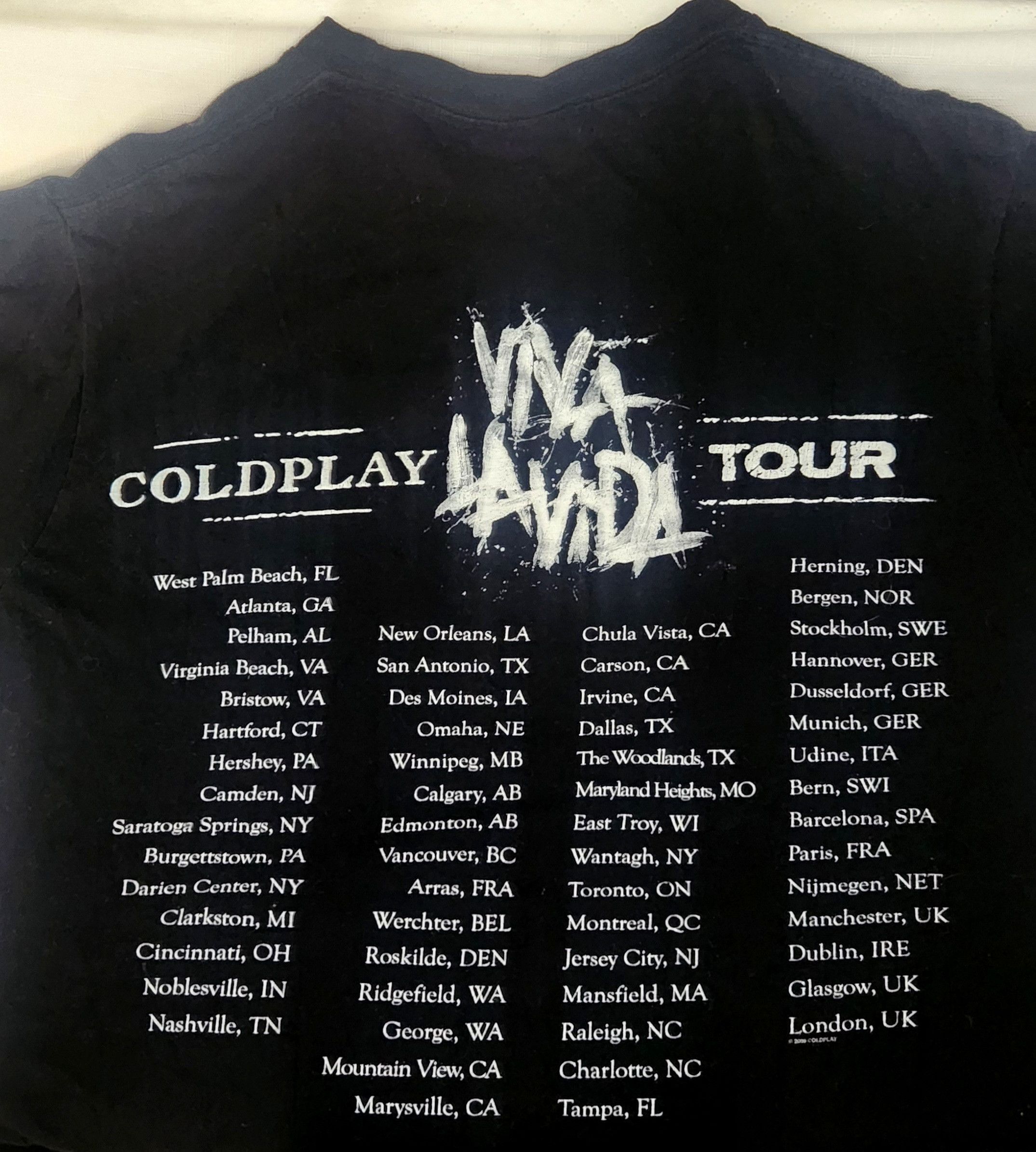 Band Tees × Vintage Coldplay Viva LA Vida 09 Tour Y2K Music Rock Band Concert L Size US L / EU 52-54 / 3 - 8 Thumbnail