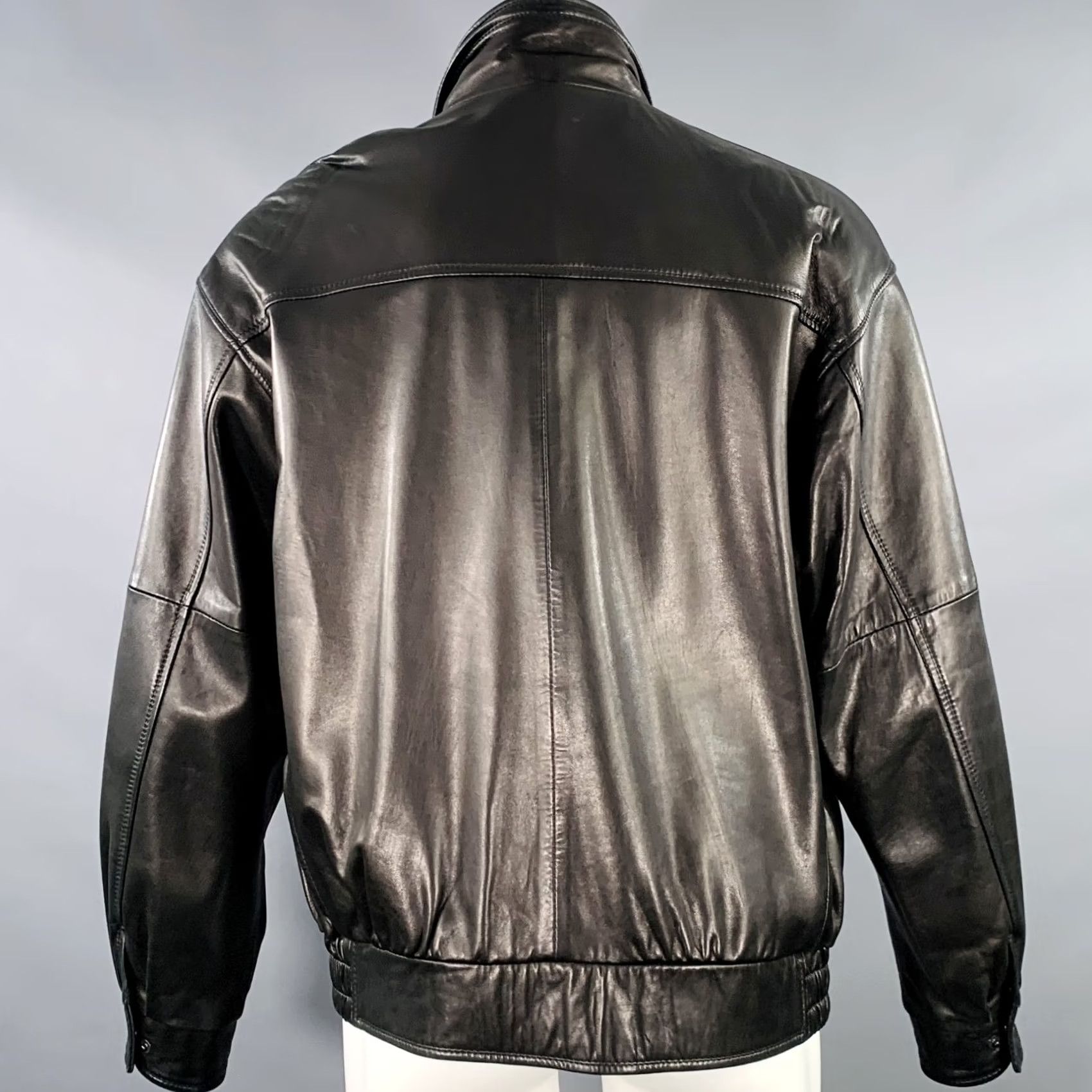 Vintage REMY LEATHER Jacket Size 40 Black Leather Zip & Buttons Blouson Men XS? Size US XXS / EU 40 - 4 Thumbnail