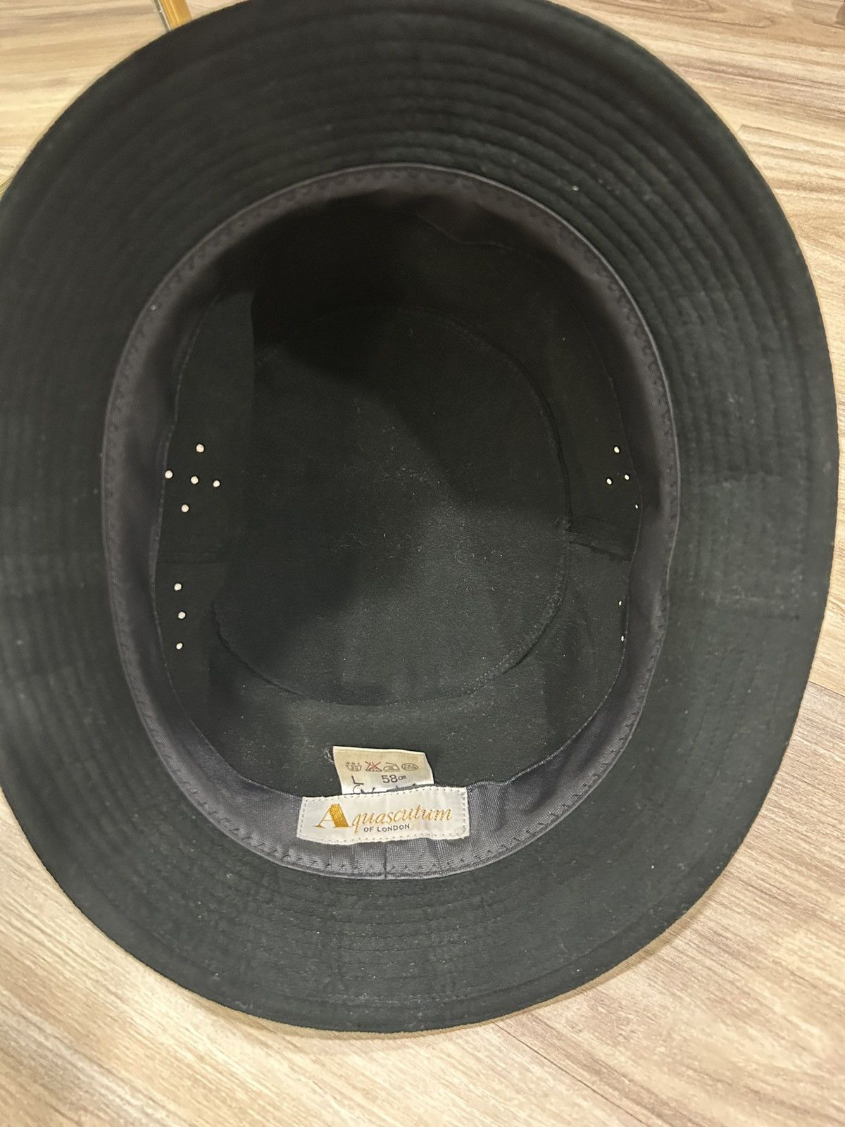 Aquascutum Aquascutum OF LONDON Bucket Hat Black 58.0 cm Size ONE SIZE - 5 Thumbnail