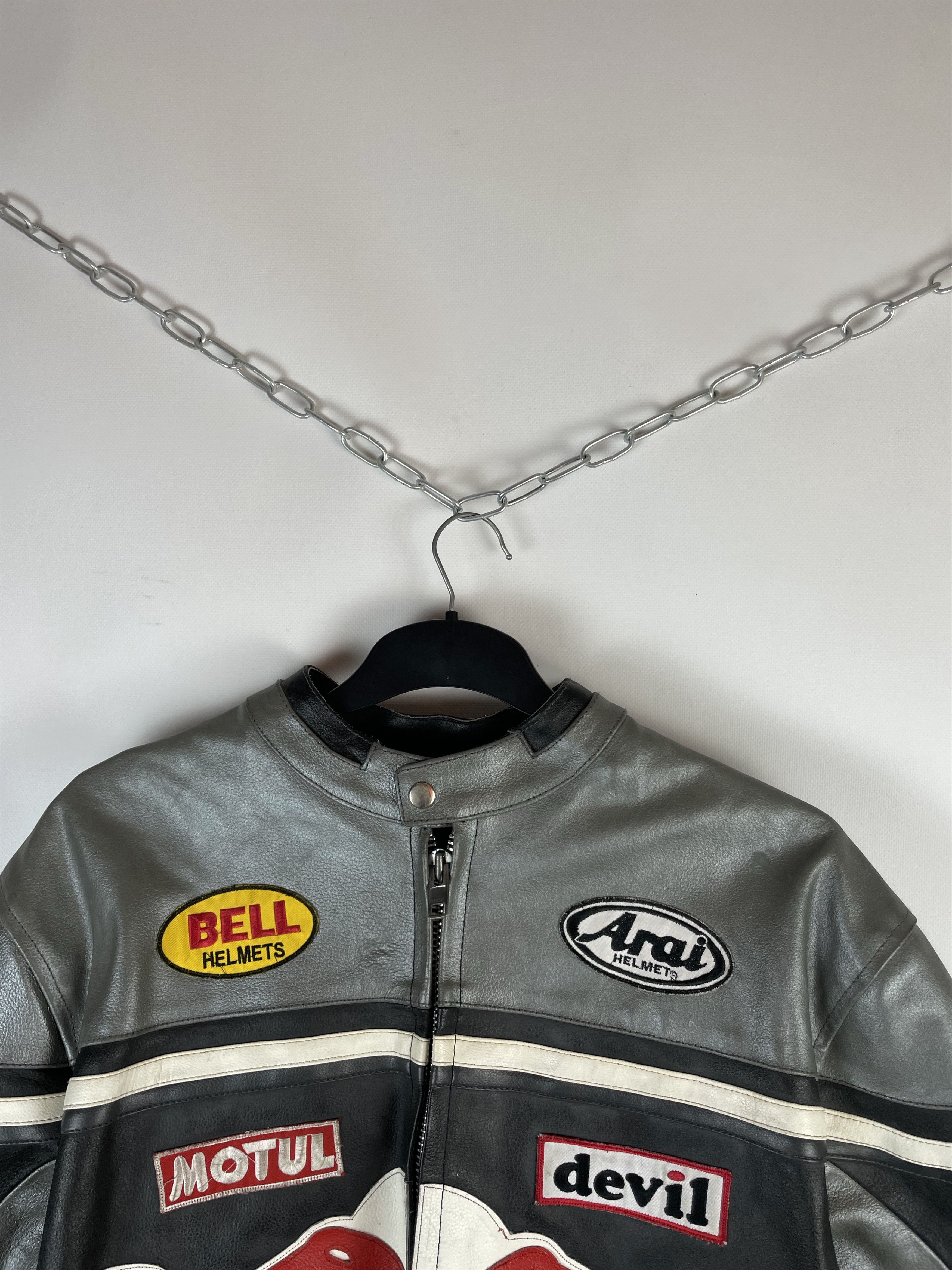 NASCAR Vintage Red Bull Leather Jacket Streetwear Size US XXL / EU 58 / 5 - 4 Thumbnail