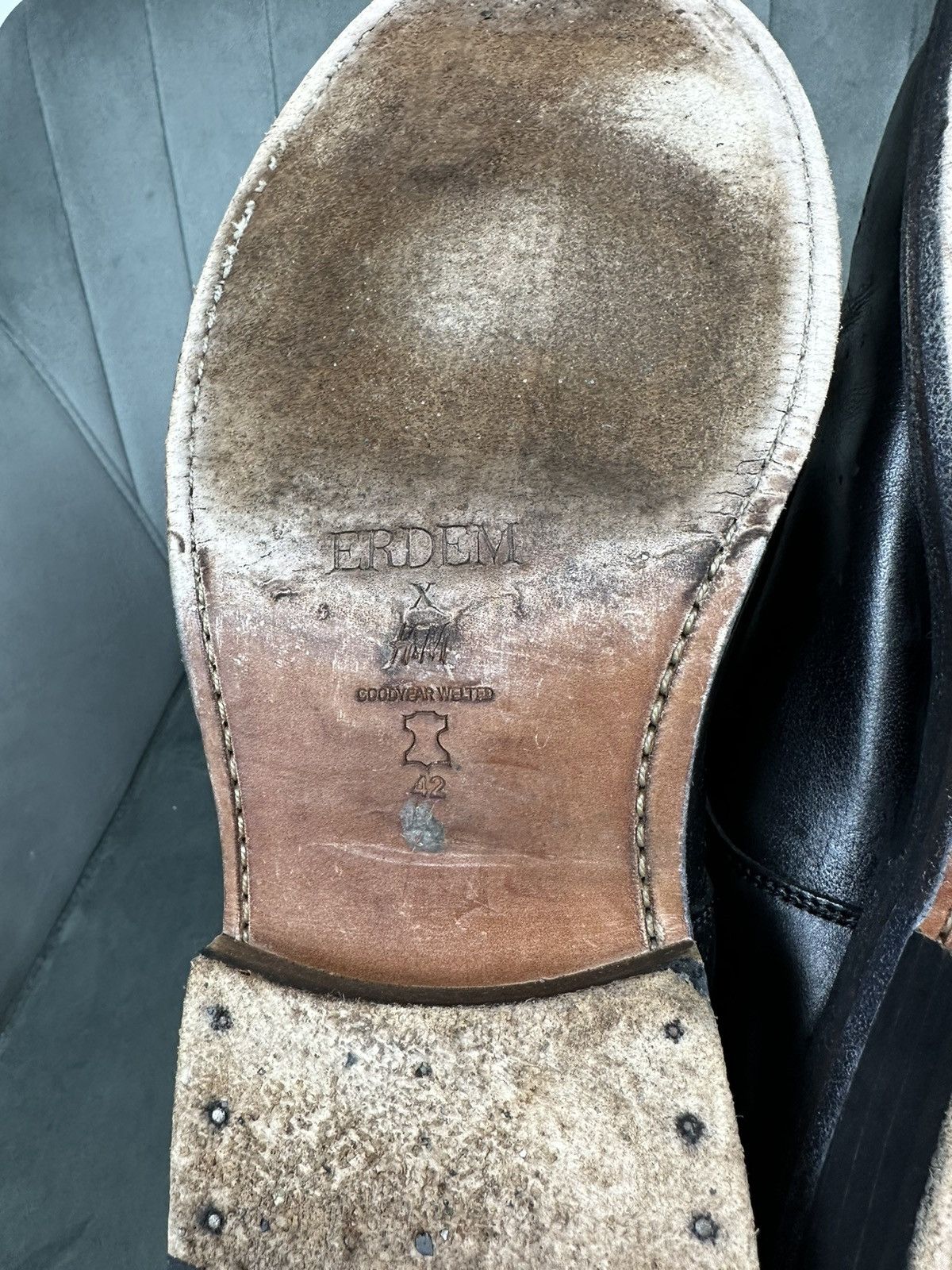 Erdem × H&M × If Six Was Nine ERDEM x H&M Perforated Derby Shoes Unisex Leather Brogues 42 Size US 9 / EU 42 - 17 Thumbnail