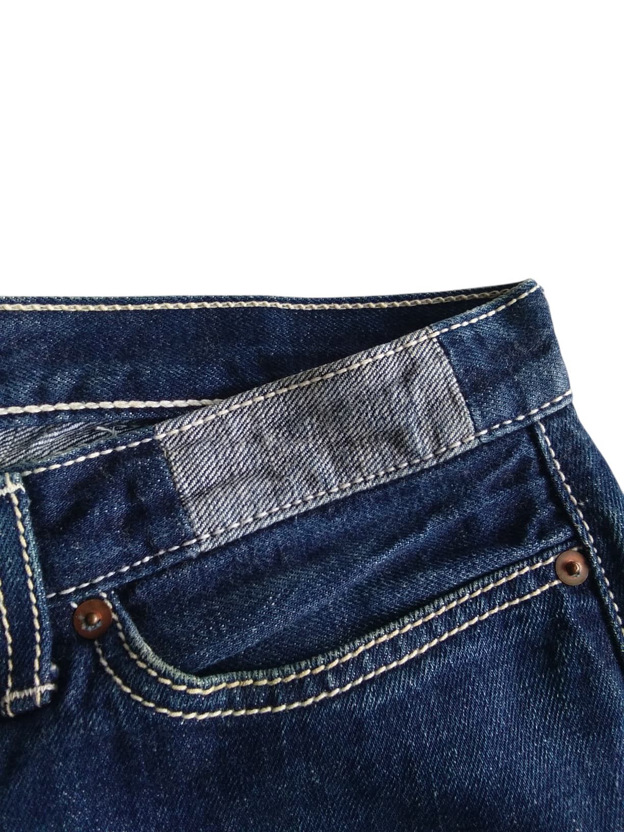 Japanese Brand RARE💥BURGLAR SELVEDGE BUCKLE BACK JAPANESE DENIM Size US 31 - 13 Thumbnail