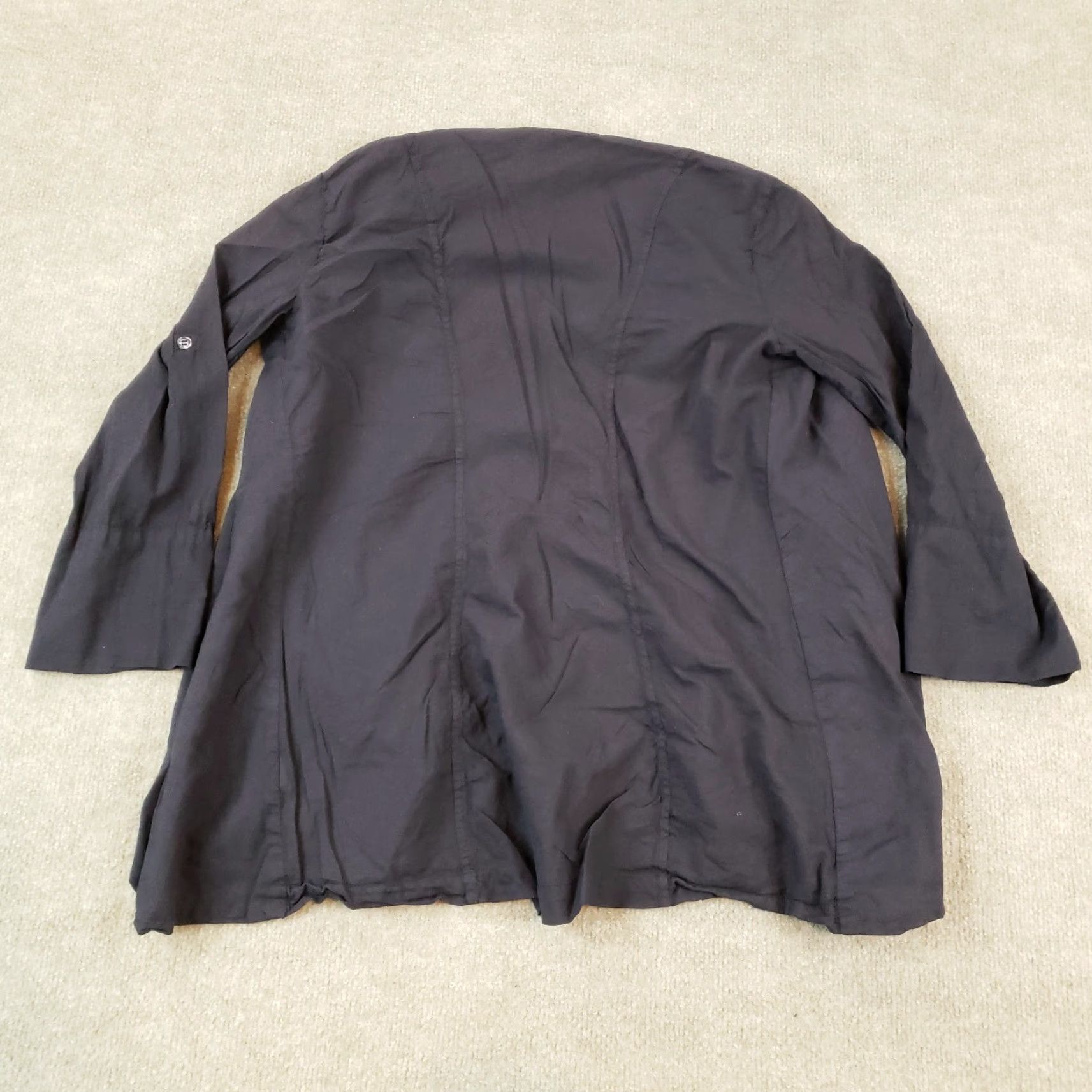 James Perse James Perse Sweater Cardigan Womens Black Cotton Lightweight Size XS / US 0-2 / IT 36-38 - 8 Thumbnail