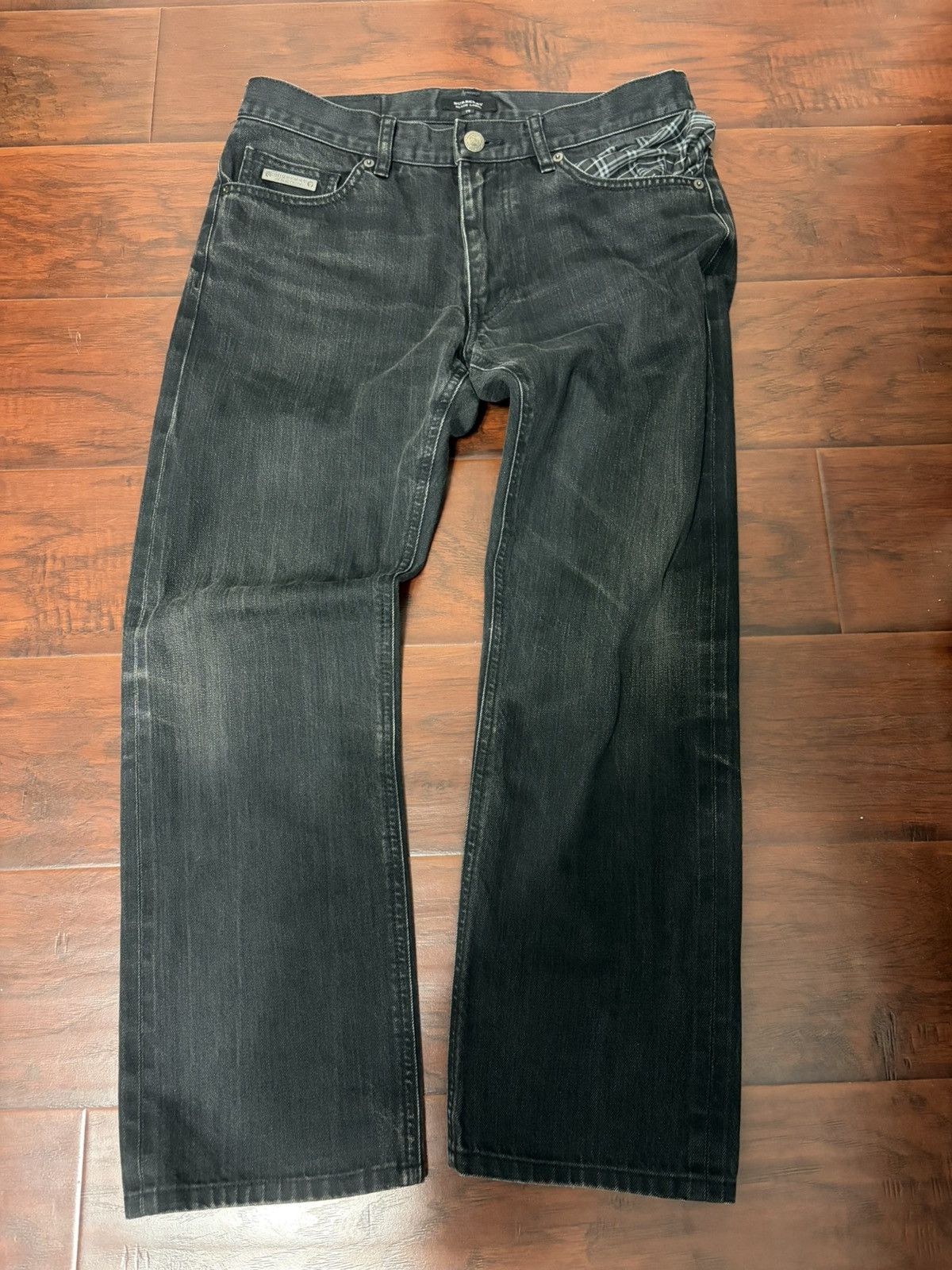 Burberry Burberry Black Label Faded Black Selvedge-Style Denim Size US 31 - 1 Thumbnail