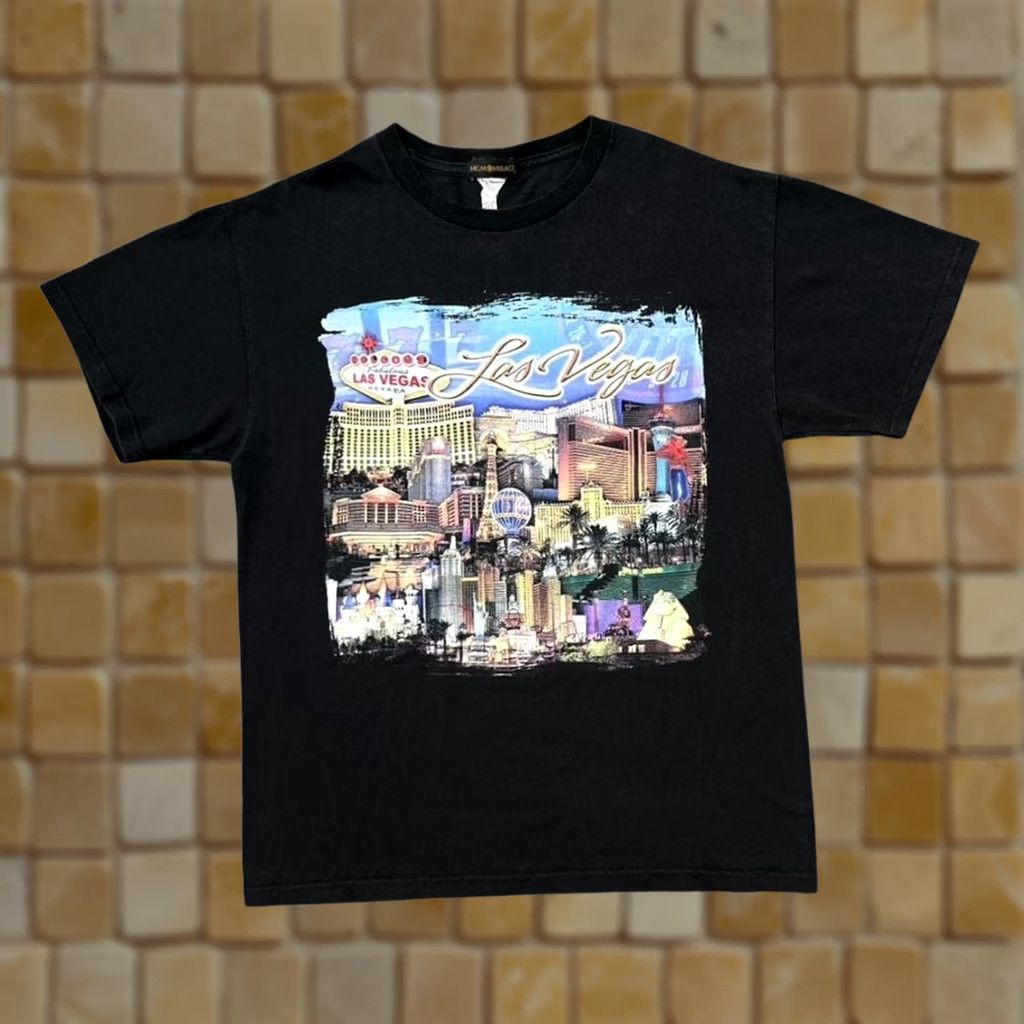 Delta VINTAGE MGM Mirage Las Vegas T-Shirt Black Medium Mens Size US M / EU 48-50 / 2 - 1 Thumbnail