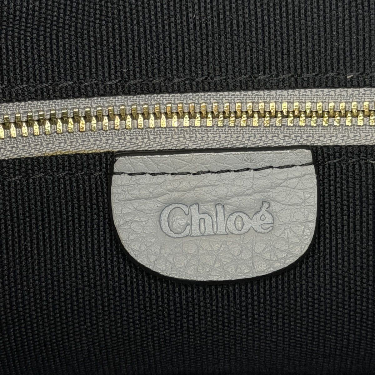 Chloe Chloe Owen Shoulder Handle Bag Gray Leather Size ONE SIZE - 11 Thumbnail