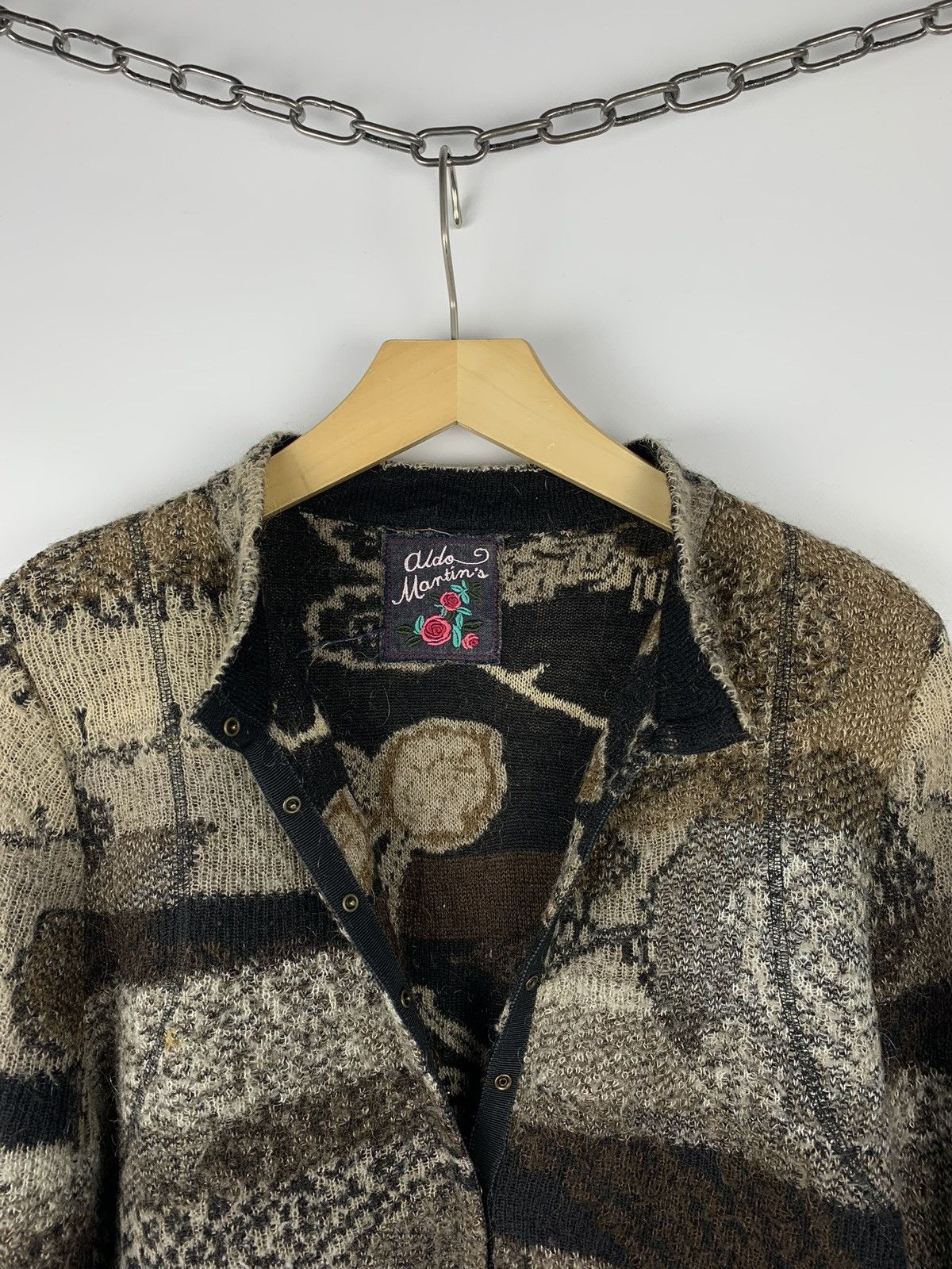 Designer Vintage Y2K Aldo Martins Buttons Cardigan Japanese Style Top Size XXL / US 16-18 / IT 52-54 - 5 Thumbnail