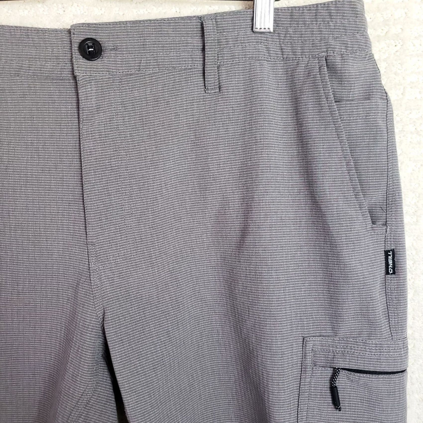 O'Neill O'Neill Mens 38 x 11 Gray Crossover Stretch Hiking Outdoor Beach Shorts Size US 38 / EU 54 - 4 Thumbnail