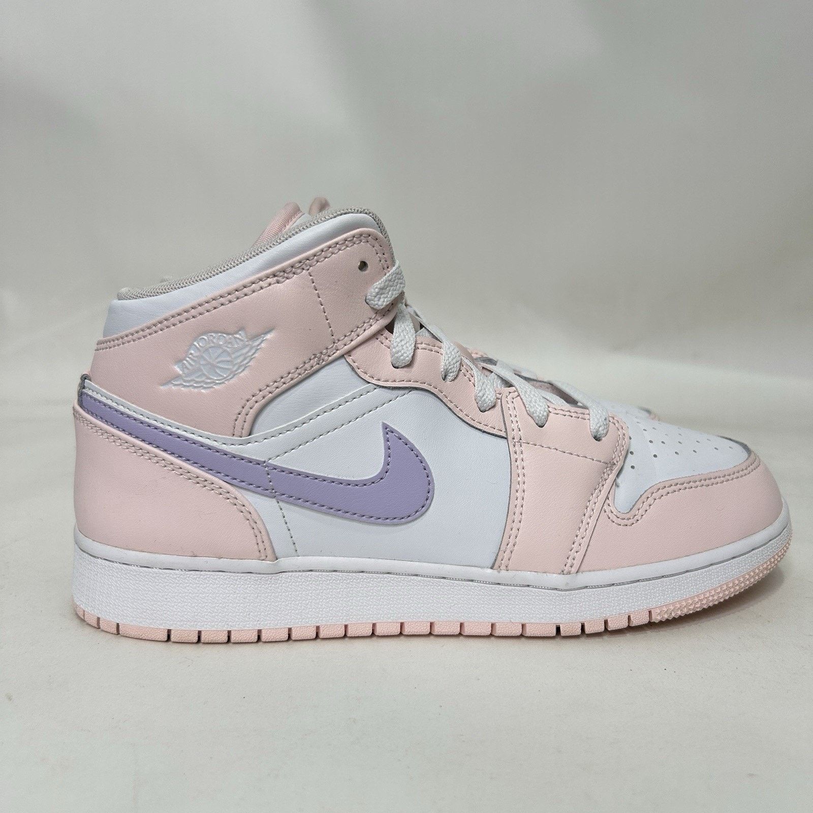 Nike Nike Air Jordan 1 Mid Retro GS “Pink Wash Violet Frost” Size US 8.5 / IT 38.5 - 4 Thumbnail