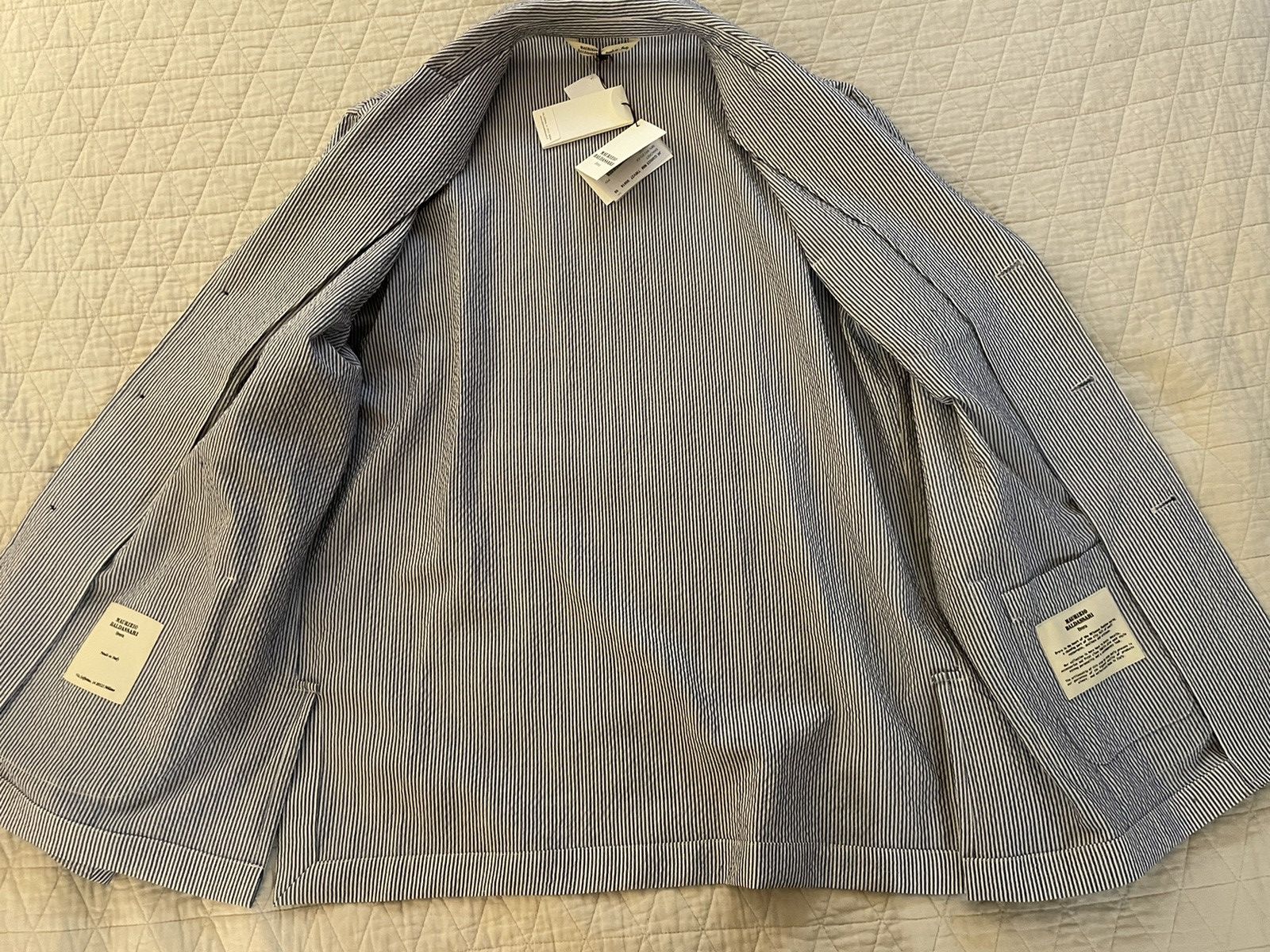 Maurizio Baldassari Soft Wool Seersucker Shacket / Jacket Size 46R - 7 Thumbnail